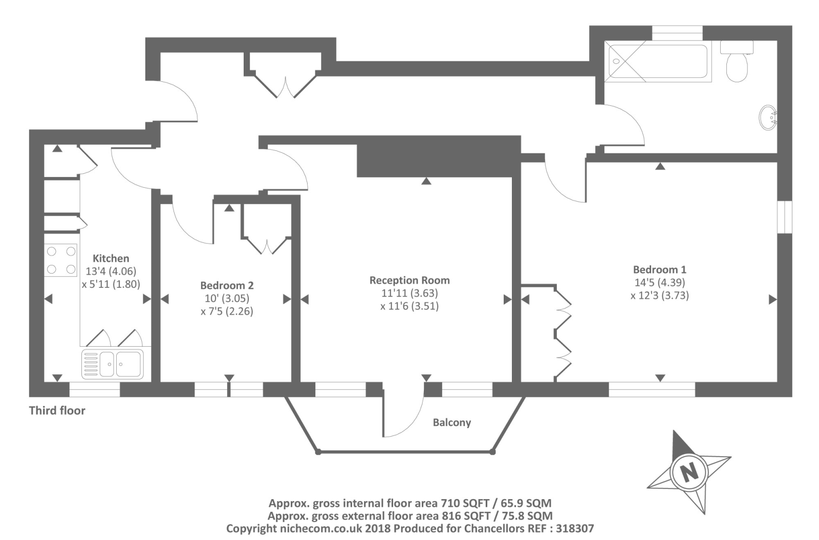 2 Bedrooms Flat to rent in Richmond, Surrey TW10