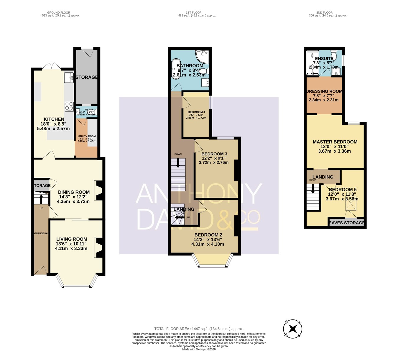 8, Denmark Lane, Poole floorplan