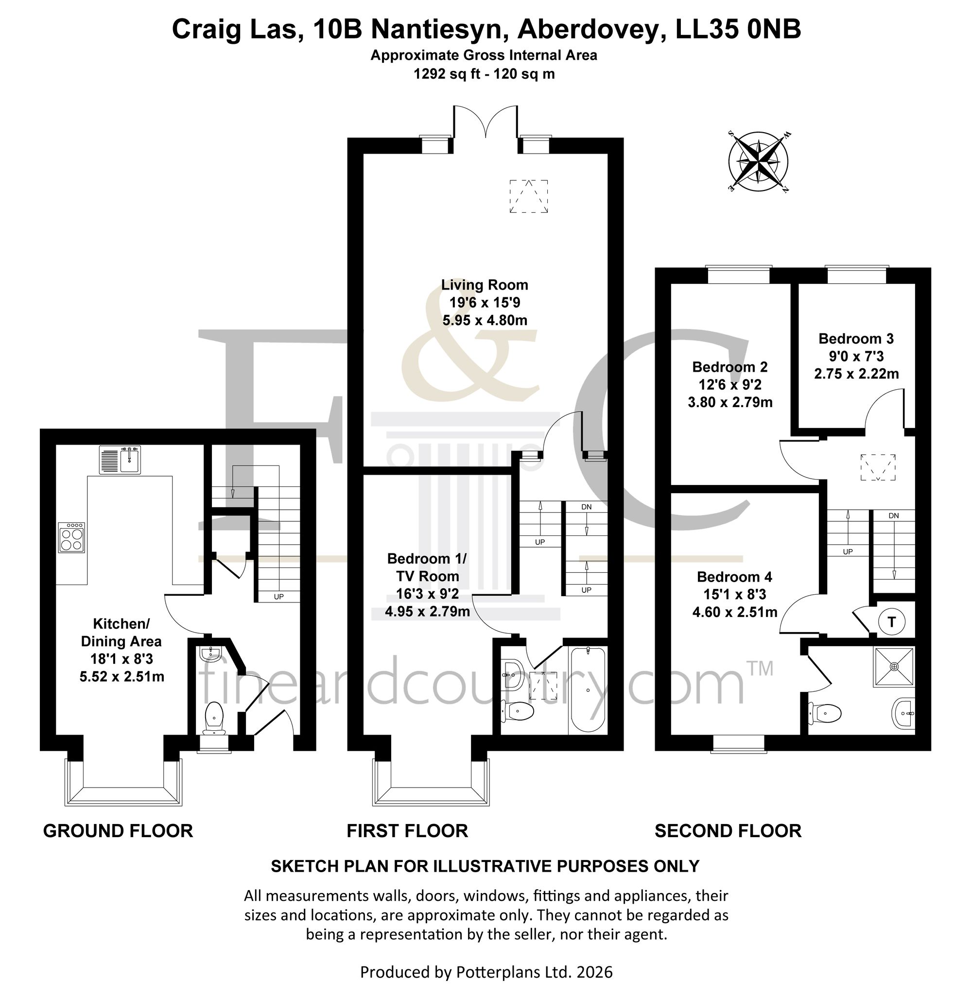10B, Craig Las, Nantiesyn, Aberdovey floorplan