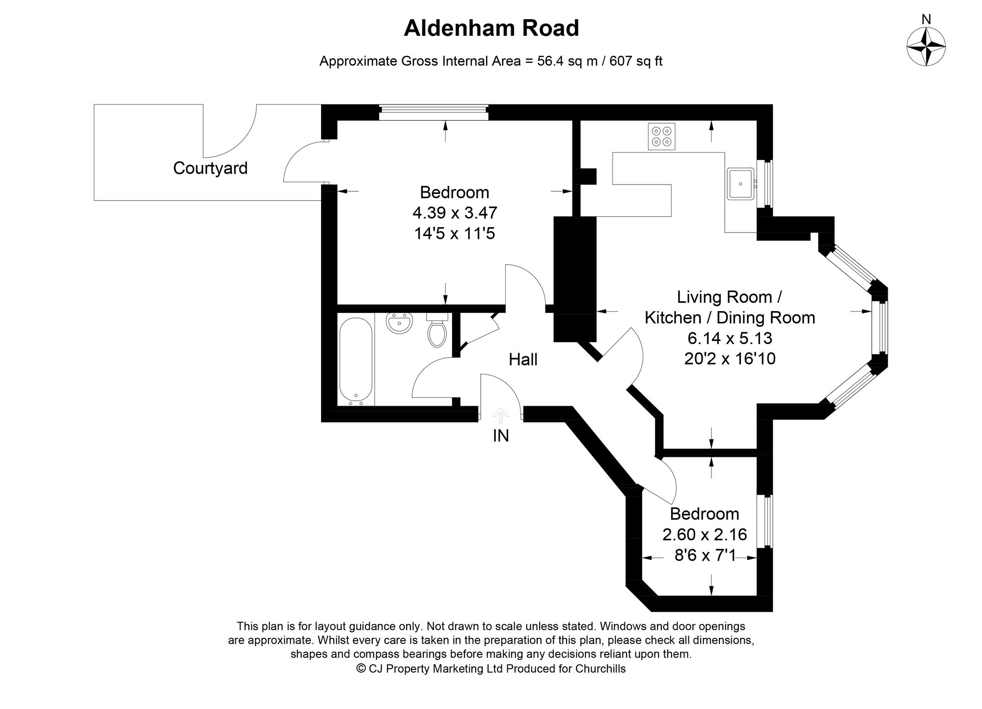 Flat 2, 126 Aldenham Road, Bushey, Bushey floorplan