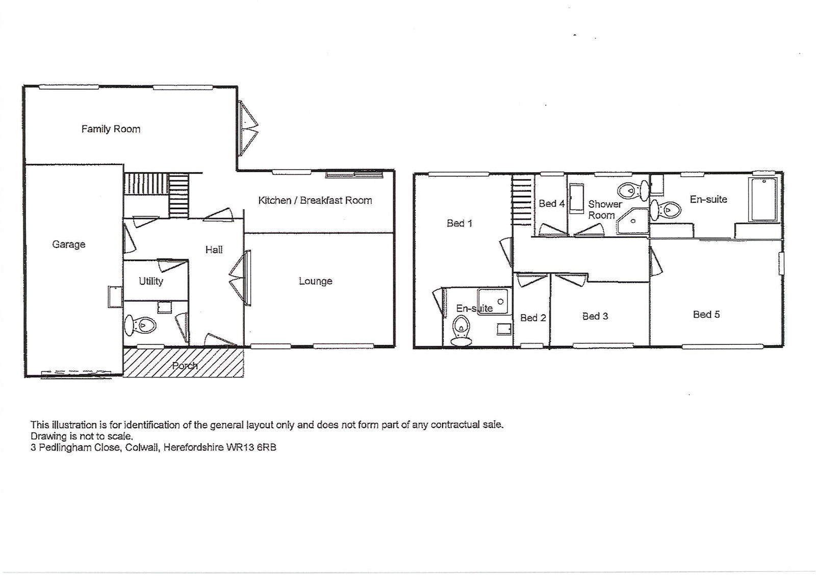 3, Pedlingham Close, Malvern floorplan