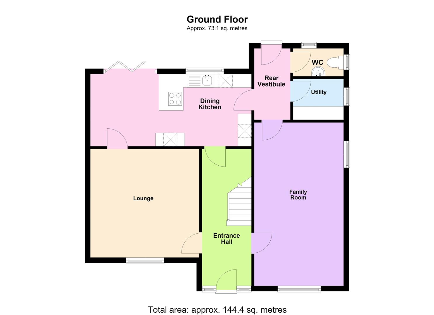 3, Willow Drive, Warrington floorplan
