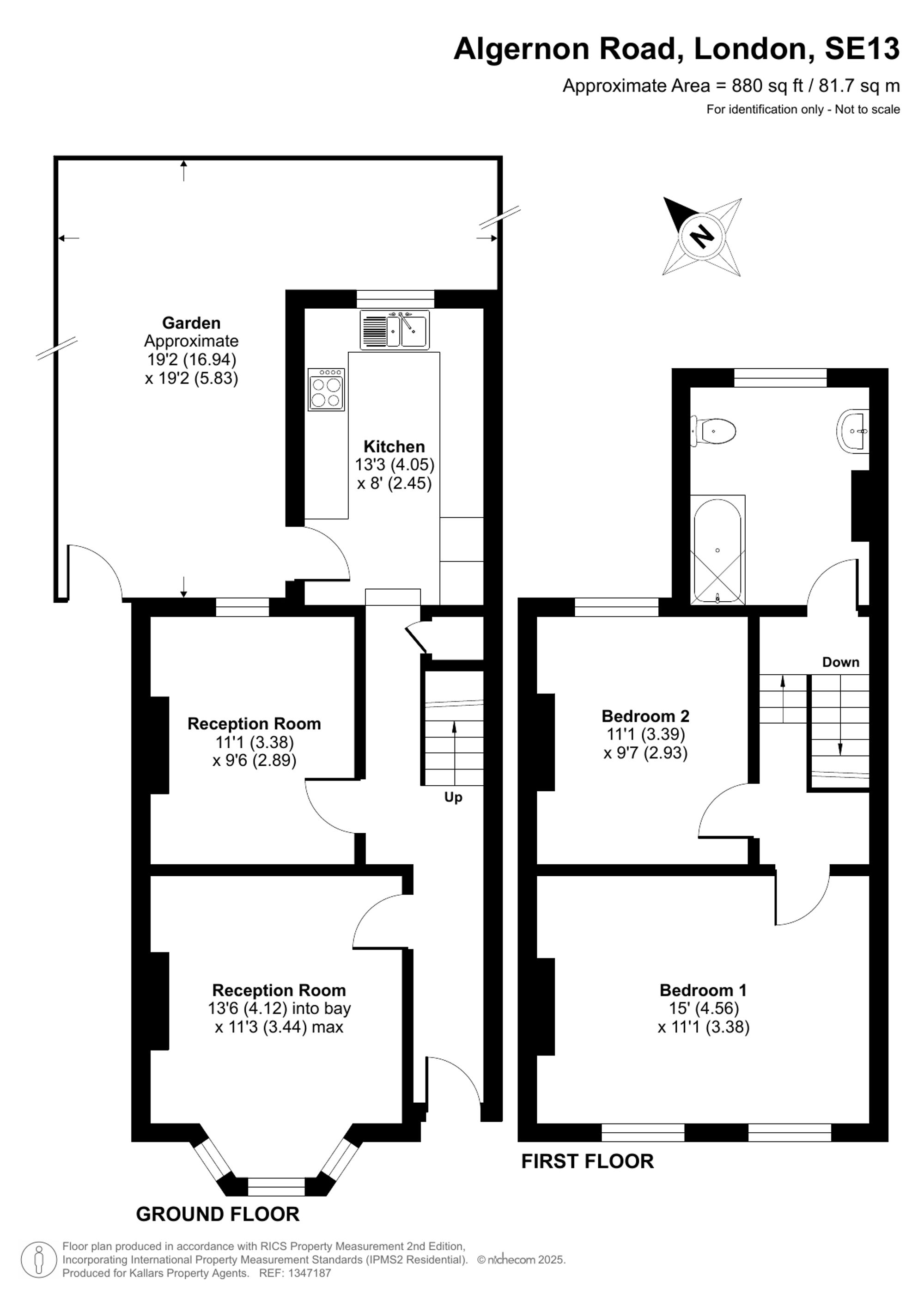 77 Algernon Road, London floorplan