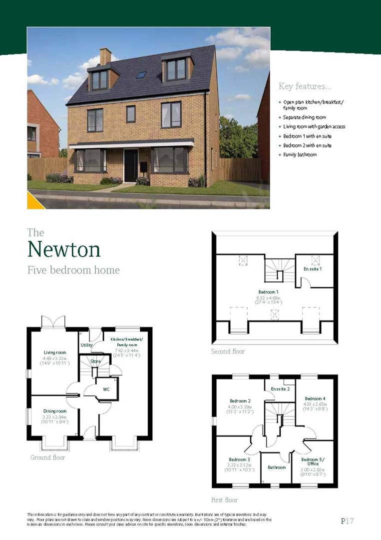 5 Bedrooms Detached house for sale in Plot 180 The Newton, Greenacres, Bishop's Cleeve GL52