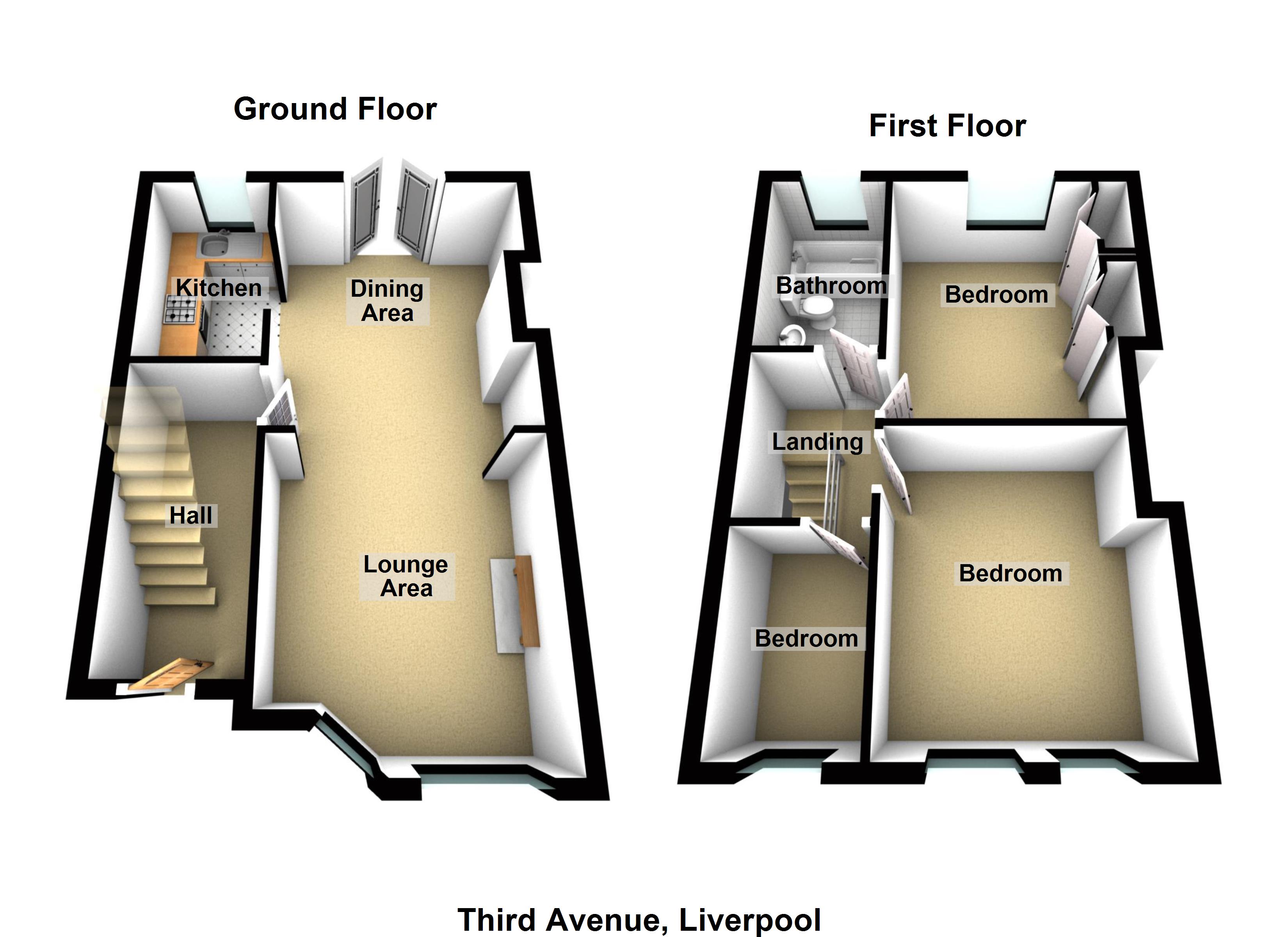 3 Bedrooms Terraced house for sale in Third Avenue, Liverpool L9