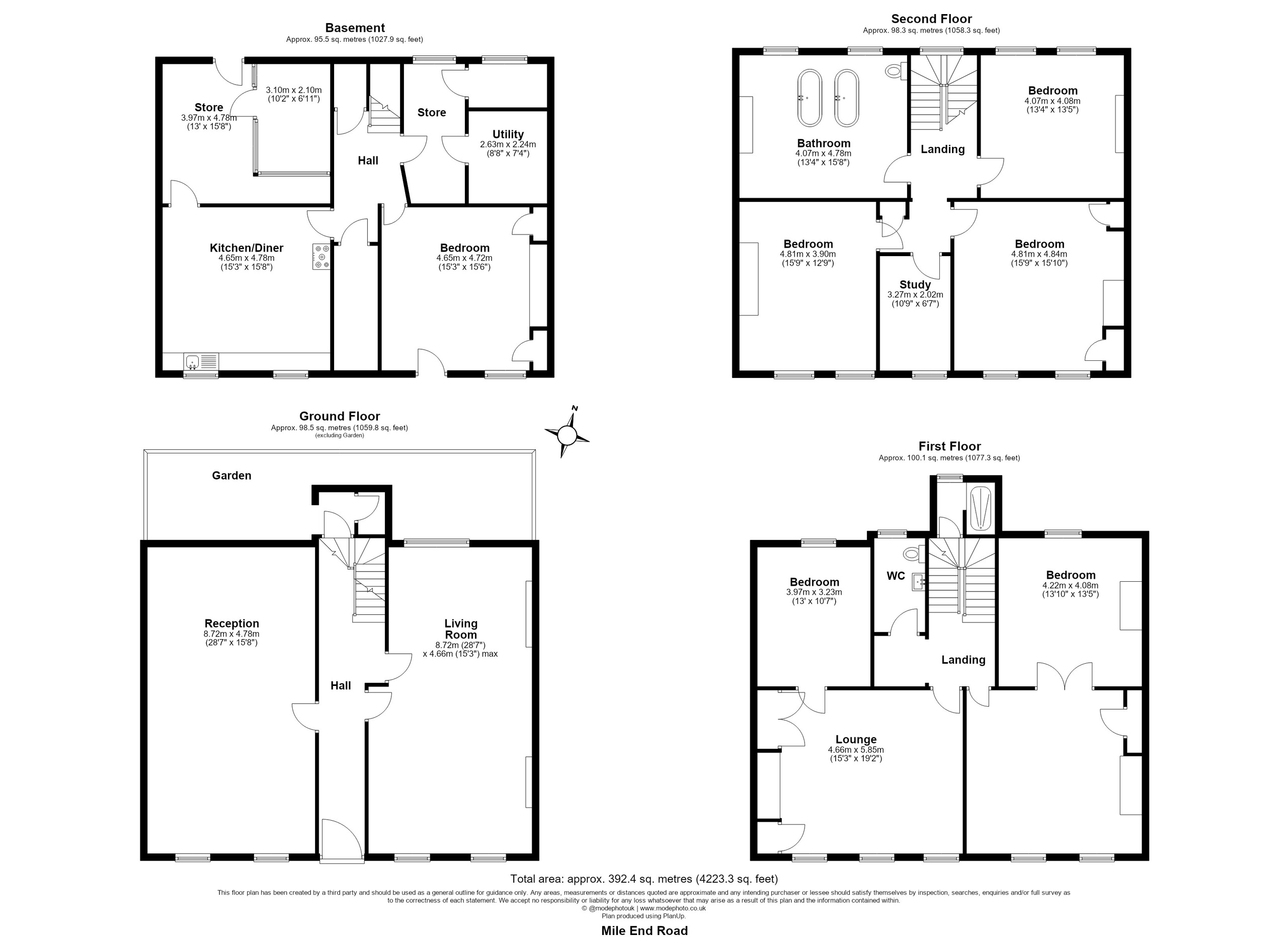 137 Mile End Road, London floorplan
