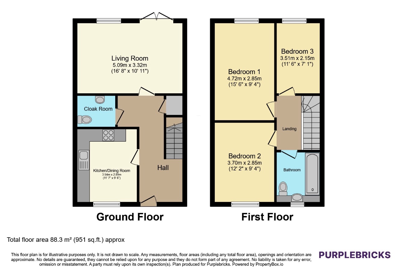 6, Locke Close, Glebe Farm, Milton Keynes floorplan