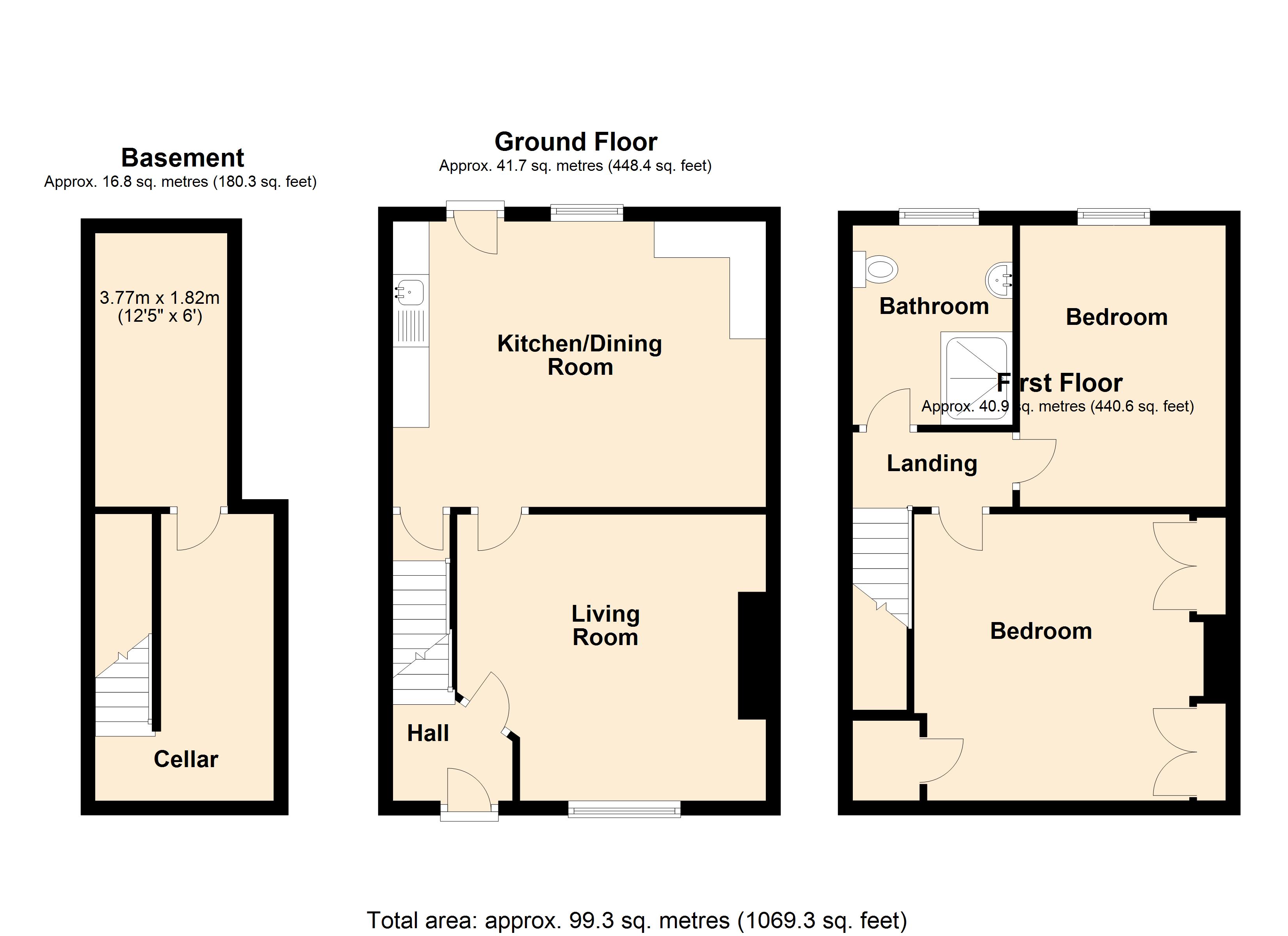 2 Bedrooms Terraced house for sale in Carr Road, Calverley, Pudsey LS28