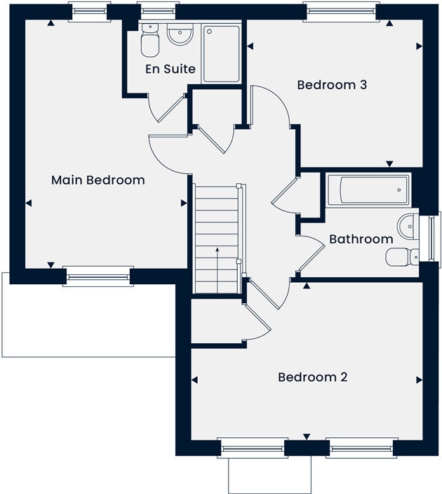 "The Kingston" at Croston Road, Farington Moss, Leyland PR26, 3 bedroom