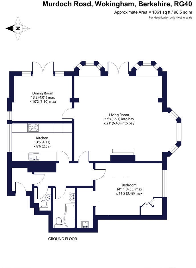 Flat 1, Murdoch Court, 27, Murdoch Road, Berkshire floorplan