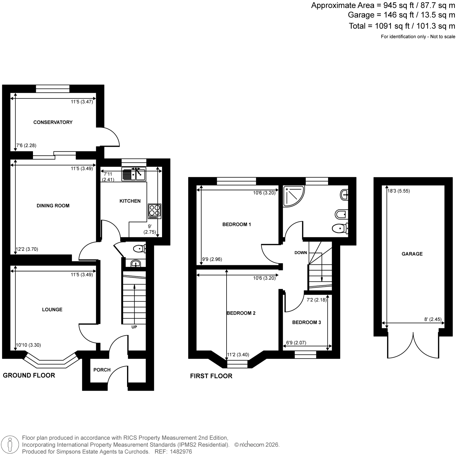 51, Lindsay Road, New Haw floorplan