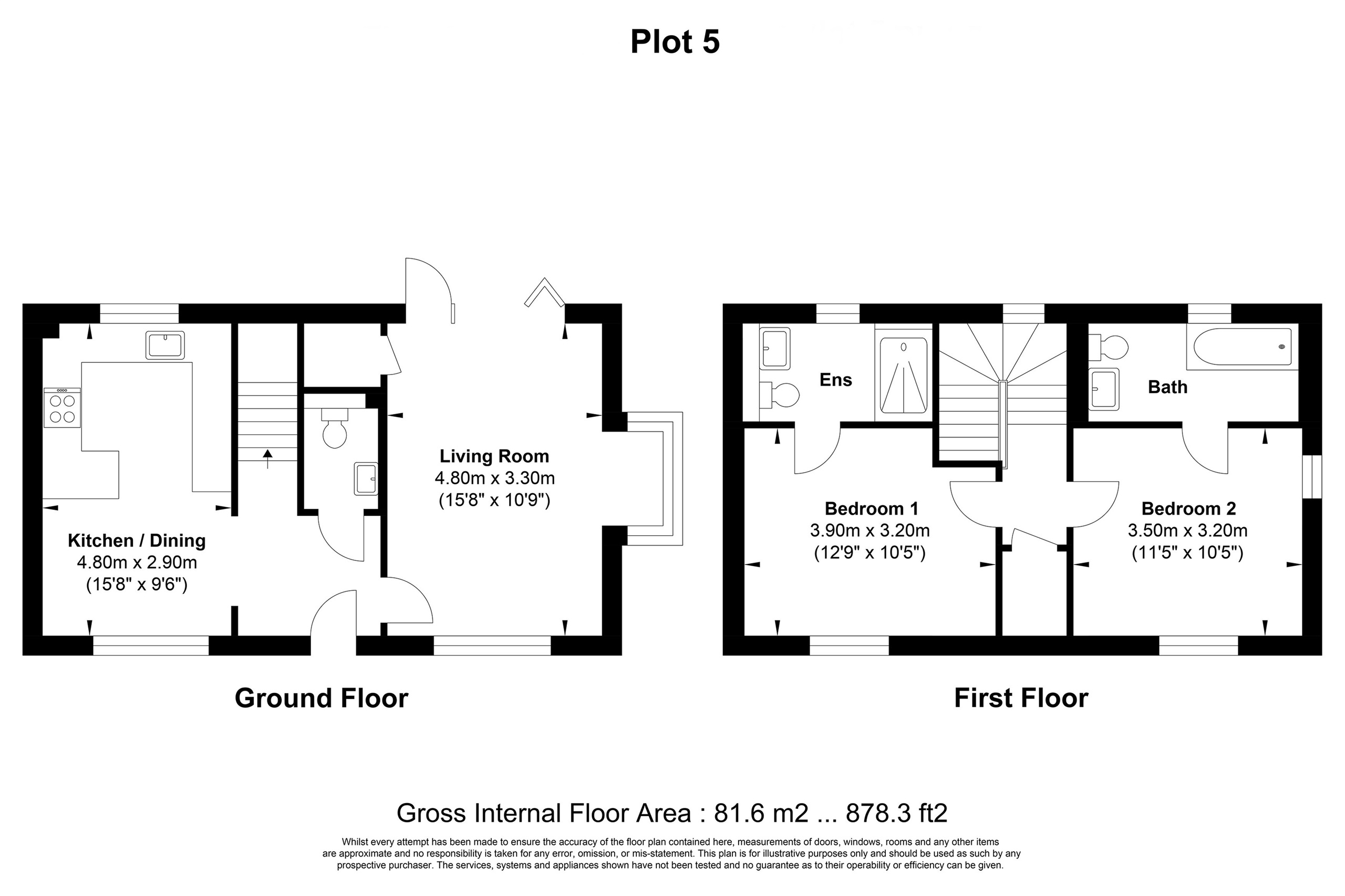 Plot 5, The Meadows At Hillside, Lewes floorplan