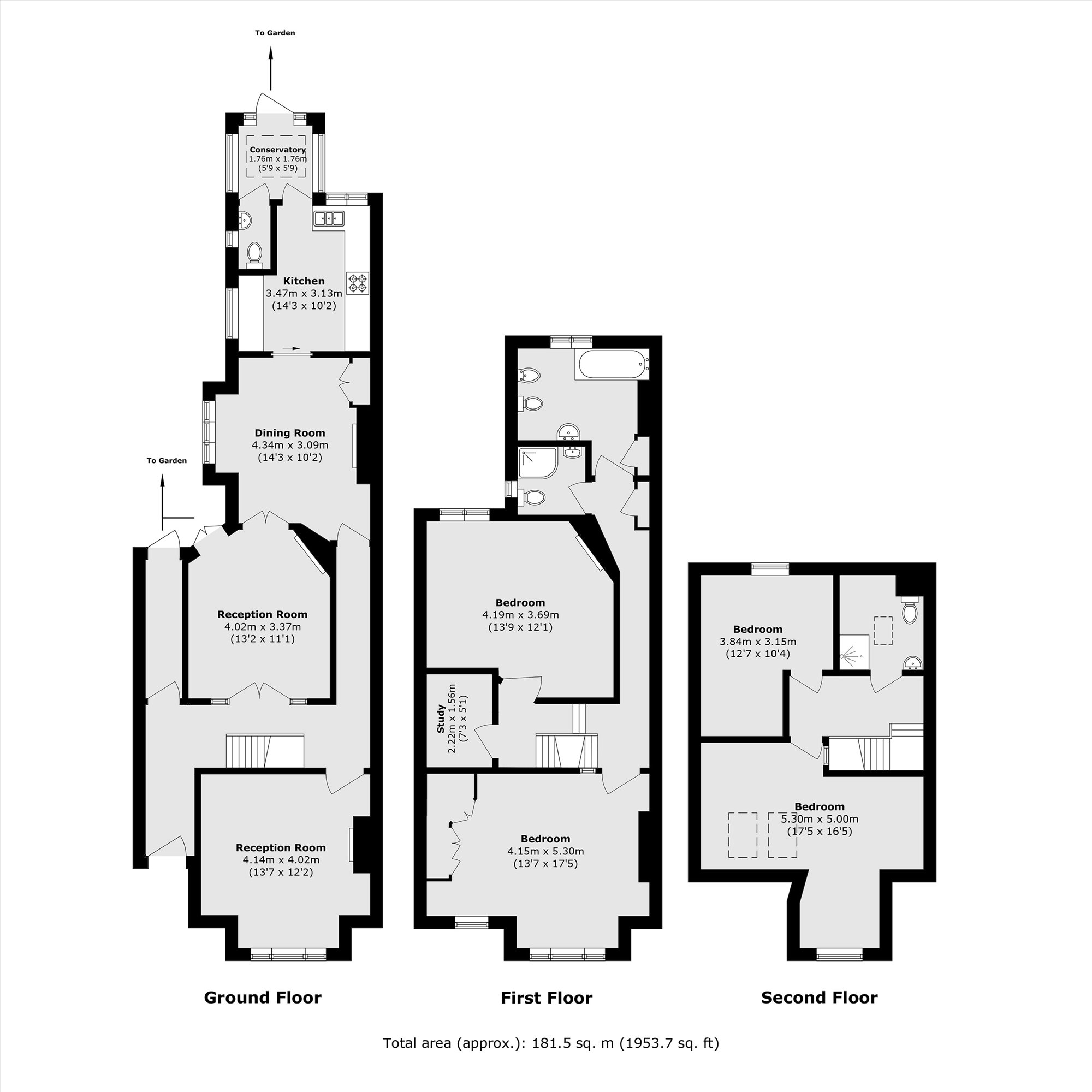 13, Effra Road, London floorplan