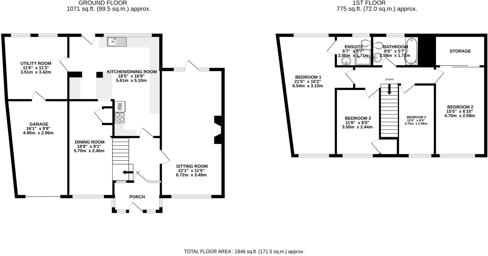 5, St. Davids Close, Somerset floorplan