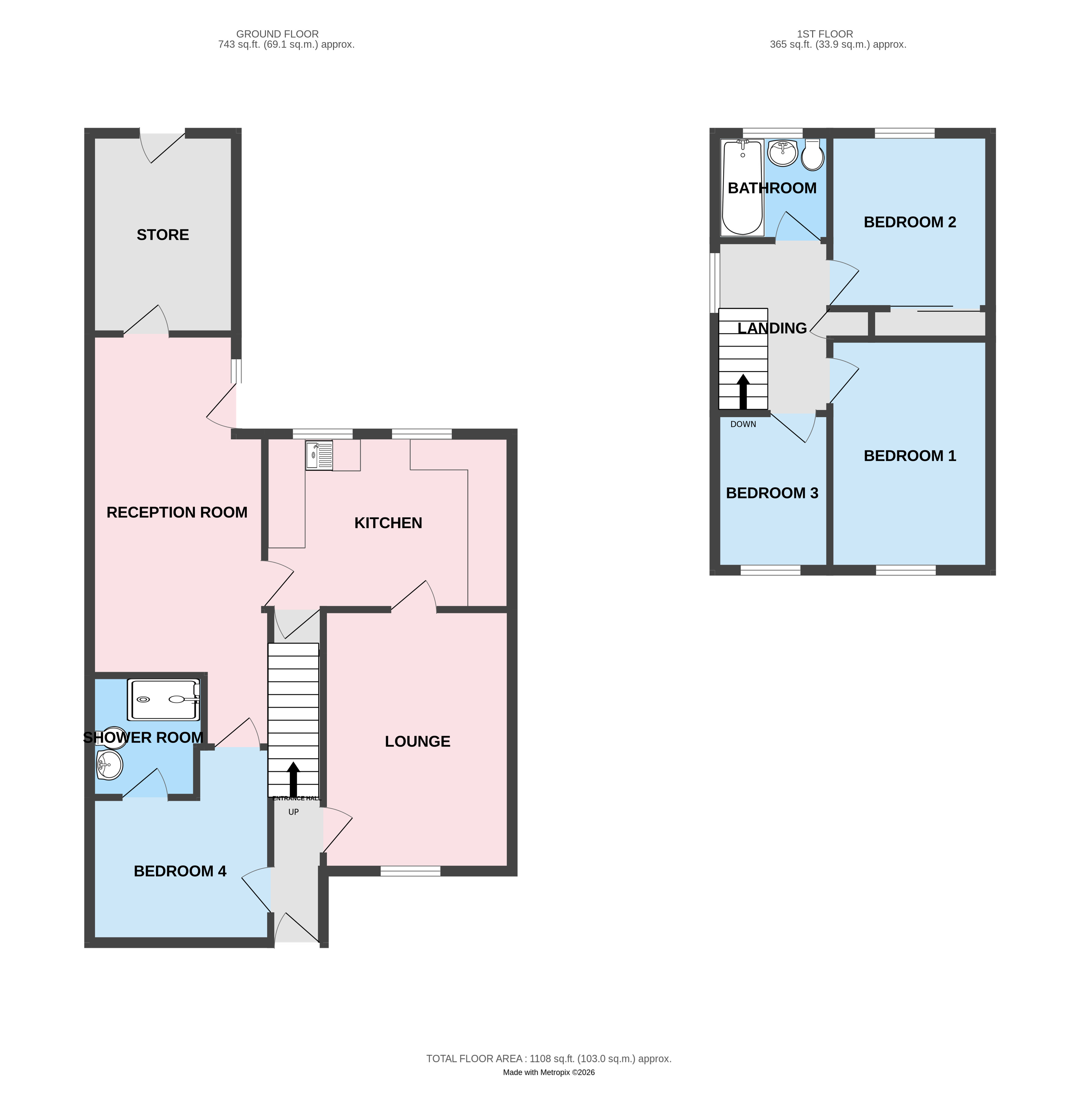 35, Danta Way, Stafford floorplan