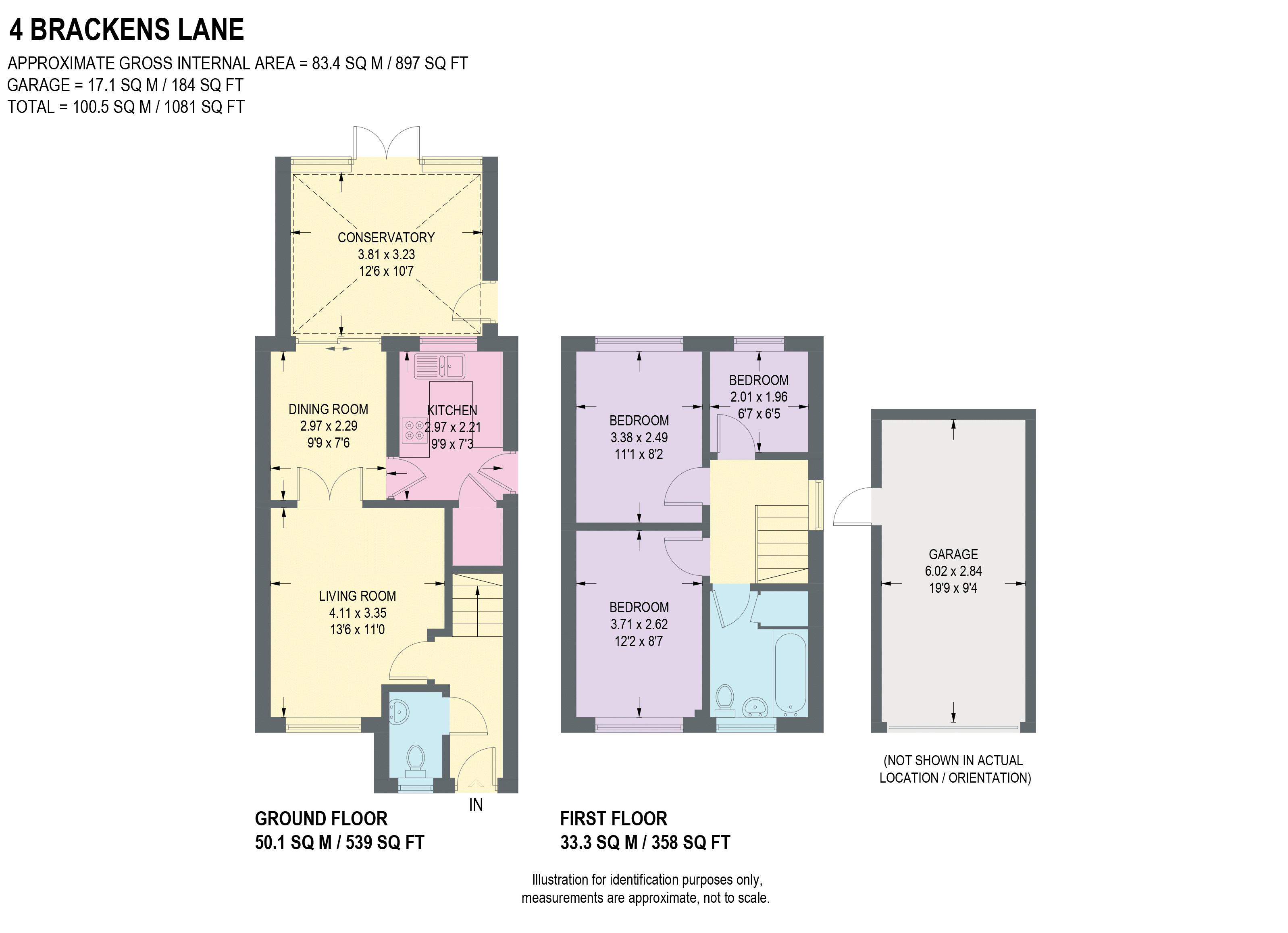 4, Brackens Lane, Chesterfield floorplan