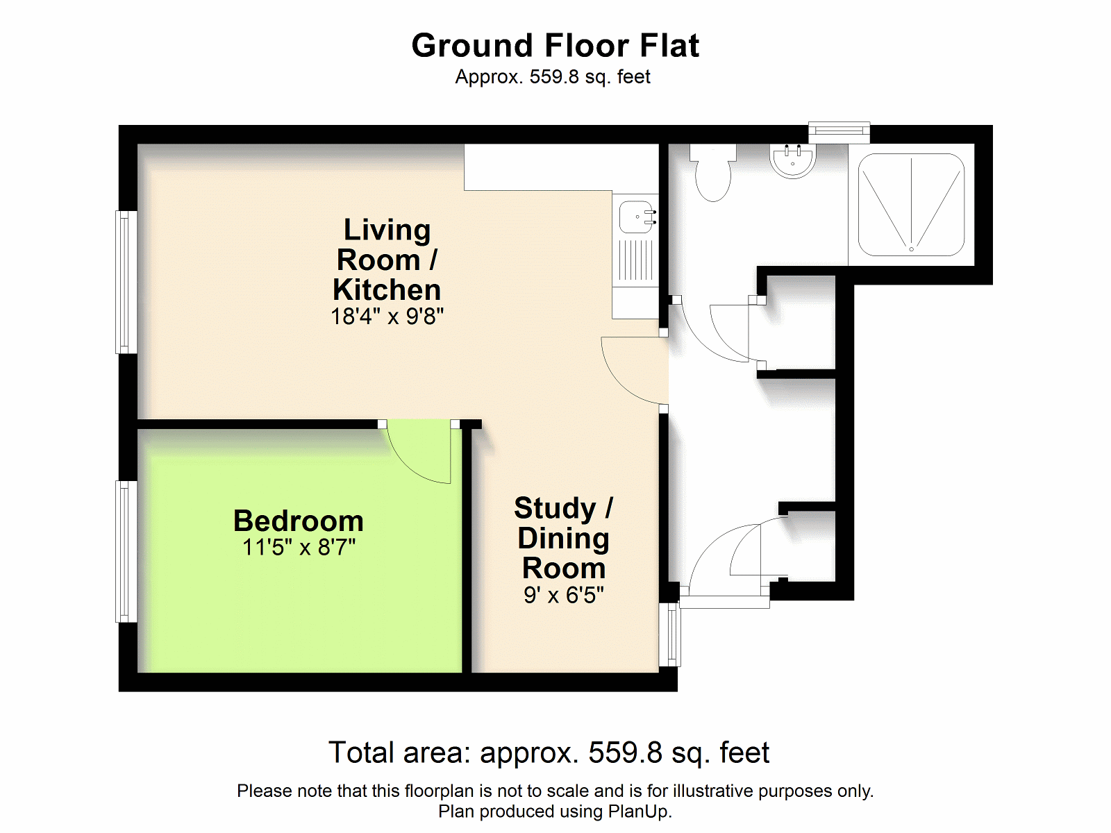 1 Vincent Mews, Leatherhead Road, Great Bookham floorplan