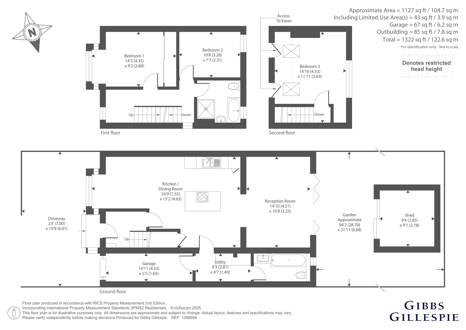 154, Denham Way, Rickmansworth floorplan