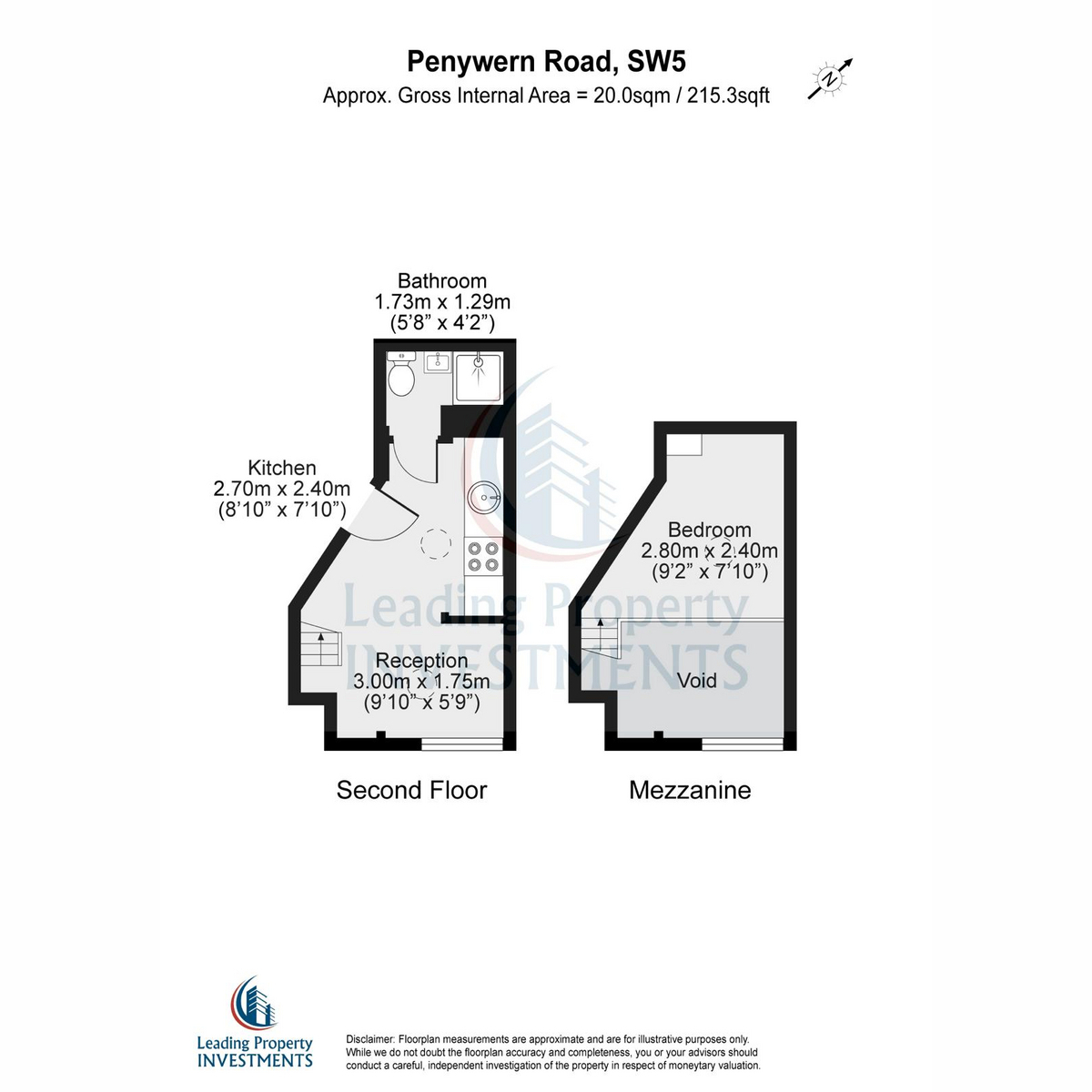 Flat 15, 36, Penywern Road, London floorplan