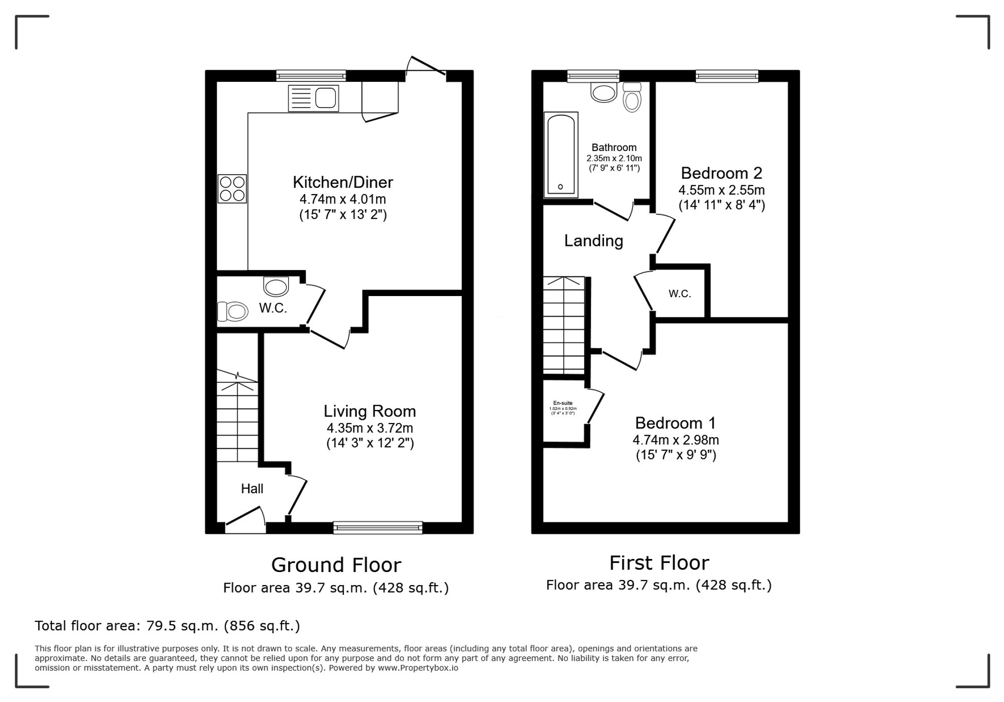 64 Raywell Road, Leicester floorplan