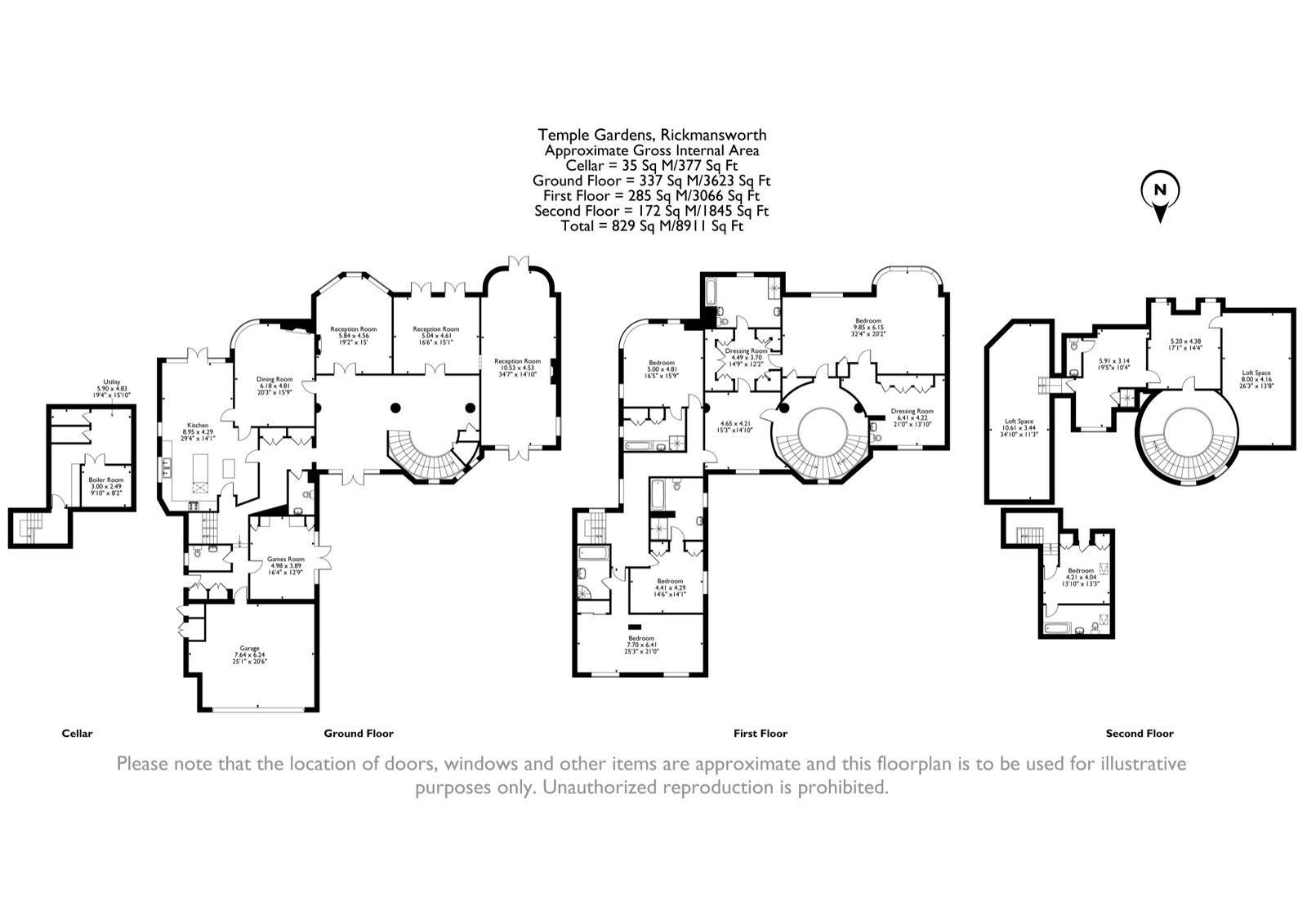 3,Greenoaks, Temple Gardens, Rickmansworth floorplan