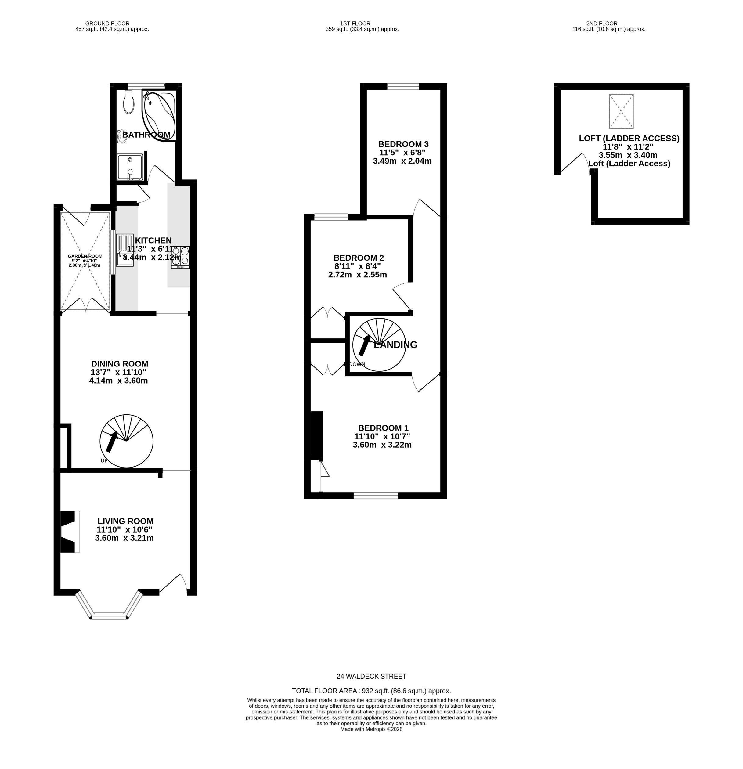 Waldeck Street, Reading floorplan