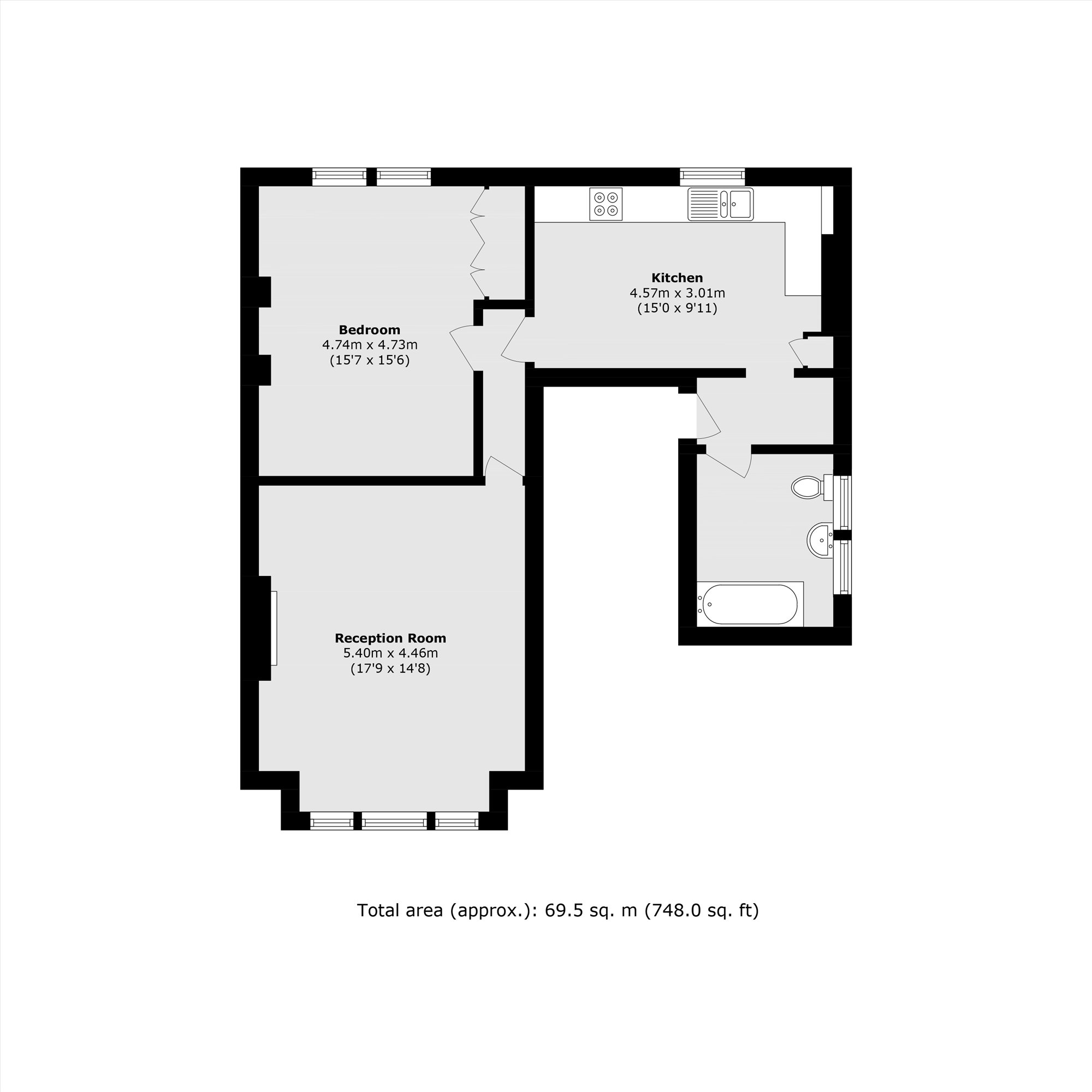 Flat 2, 20, Upper Tooting Park, London floorplan