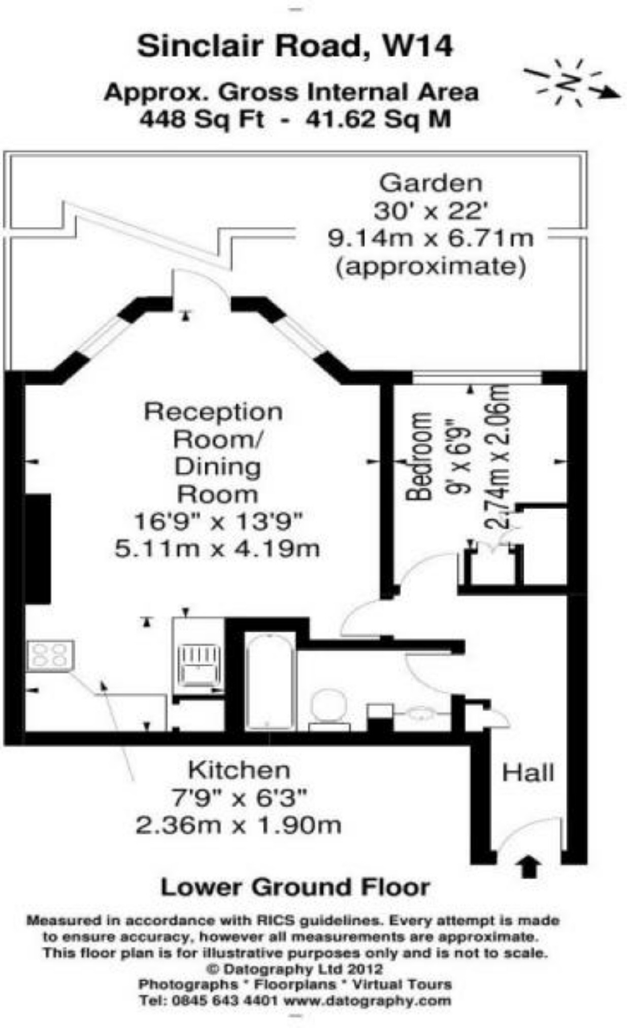 1 Bedrooms Flat to rent in Sinclair Road, London W14