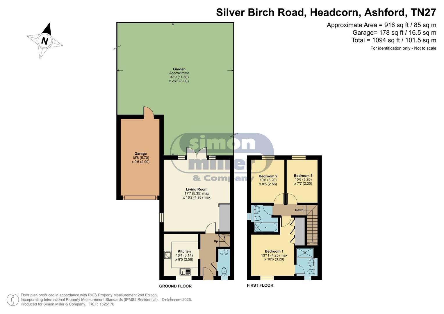 6, Silver Birch Road, Ashford floorplan