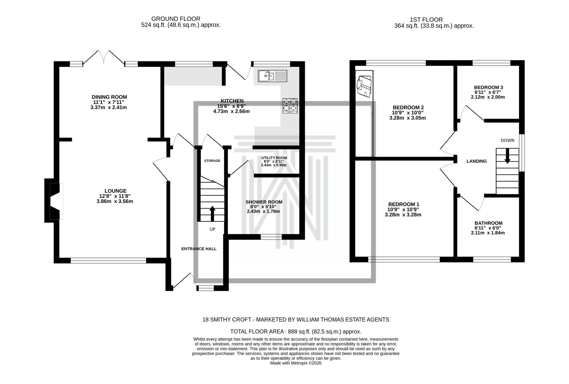 18 Smithy Croft, Bolton floorplan