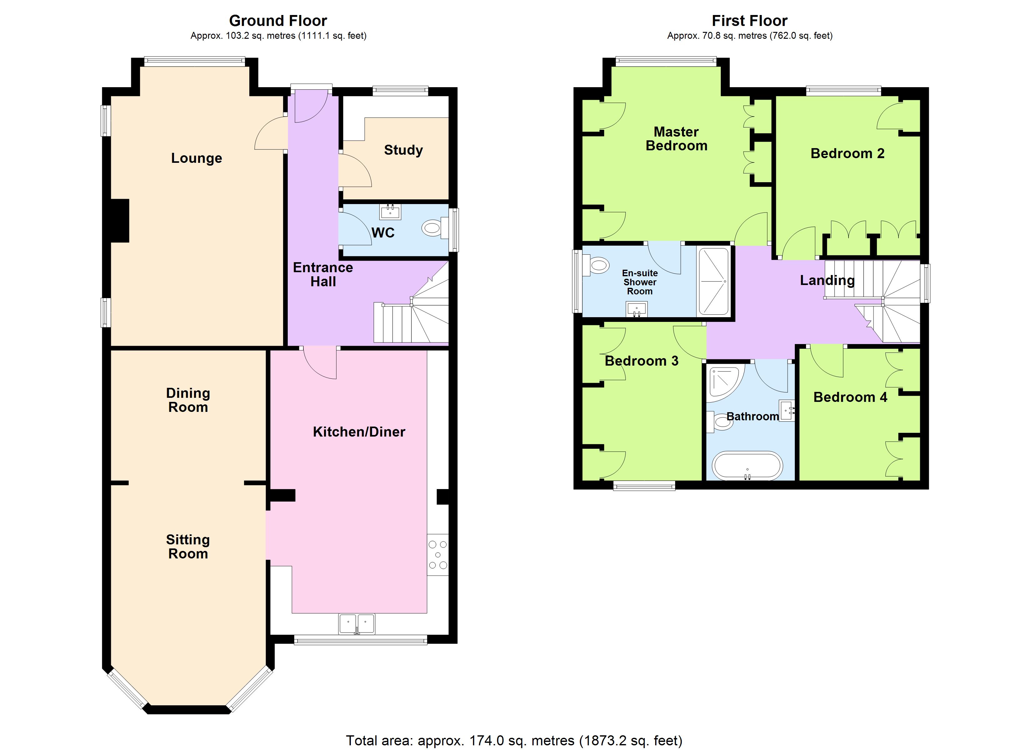 Allott Close, Ravenfield, Rotherham, South Yorkshire, S65 floorplan