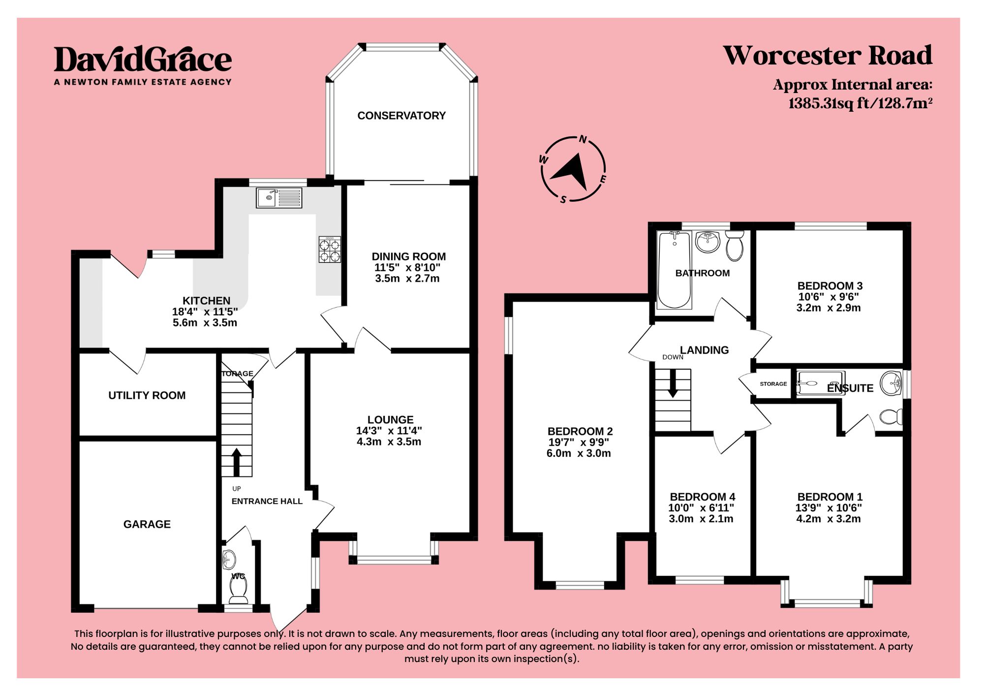26 Worcester Road, Grantham floorplan