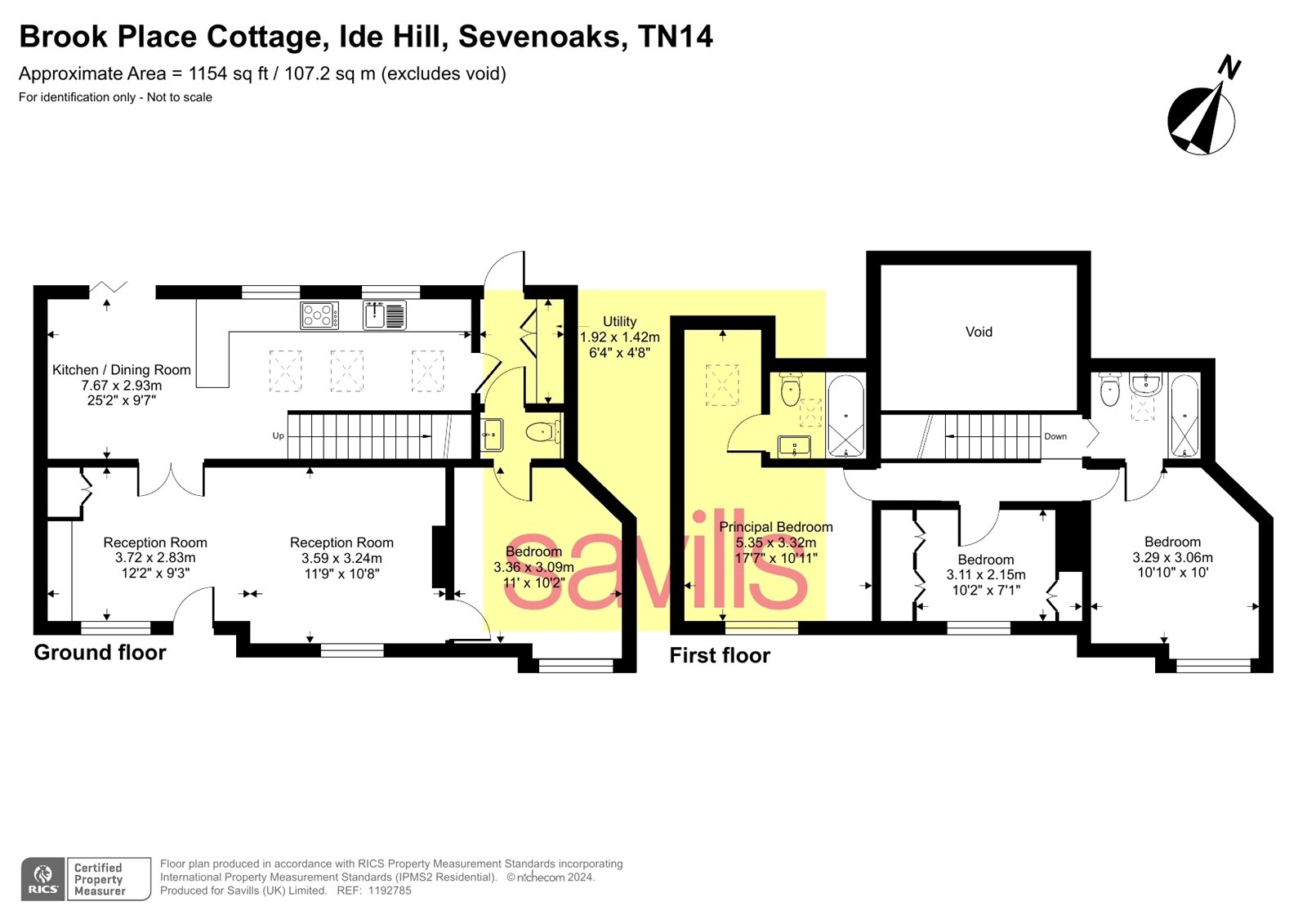 1 Brook Place Cottage,, Ide Hill, Kent floorplan