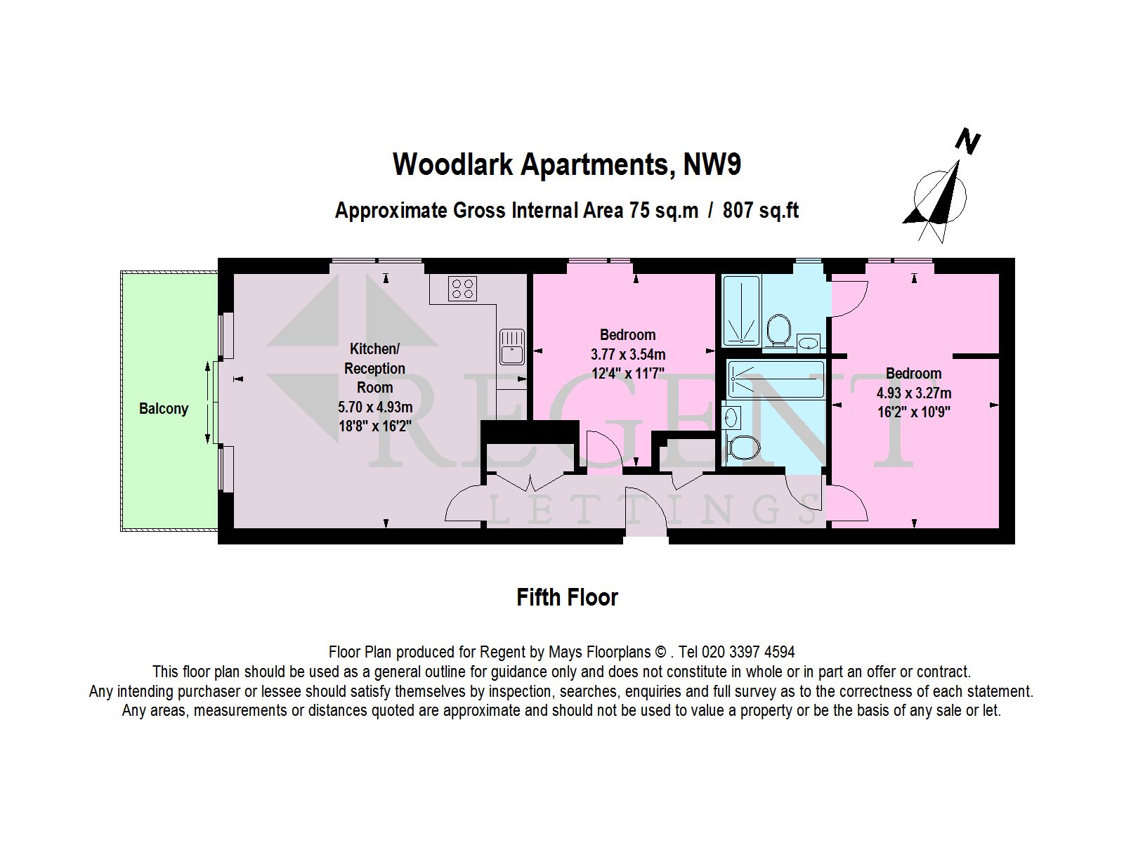 2 Bedrooms Flat to rent in Woodlark Apartments, Damsel Walk NW9