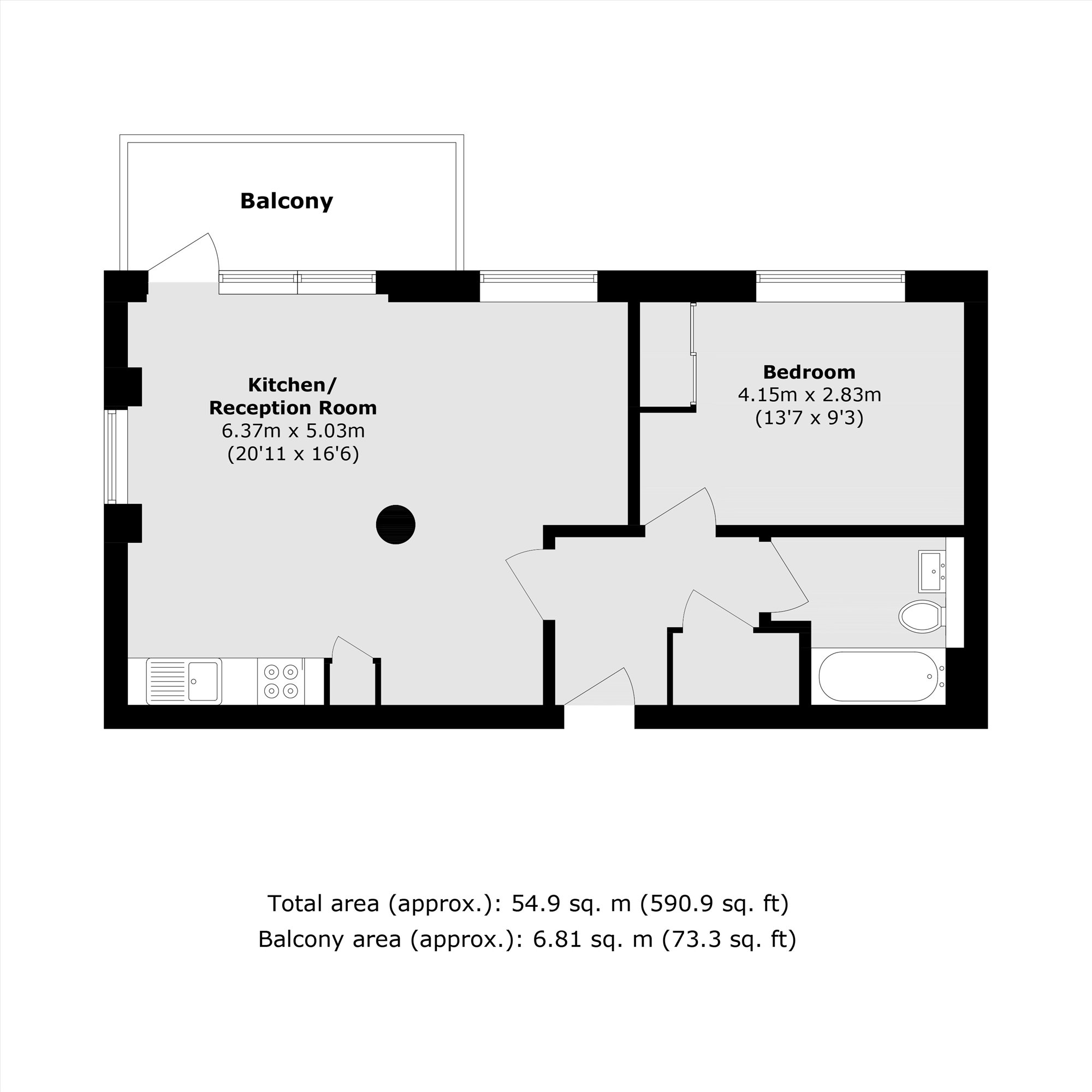 Hillside, London floorplan