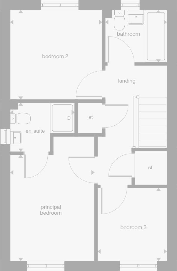 Off Millerhill Road, Danderhall floorplan