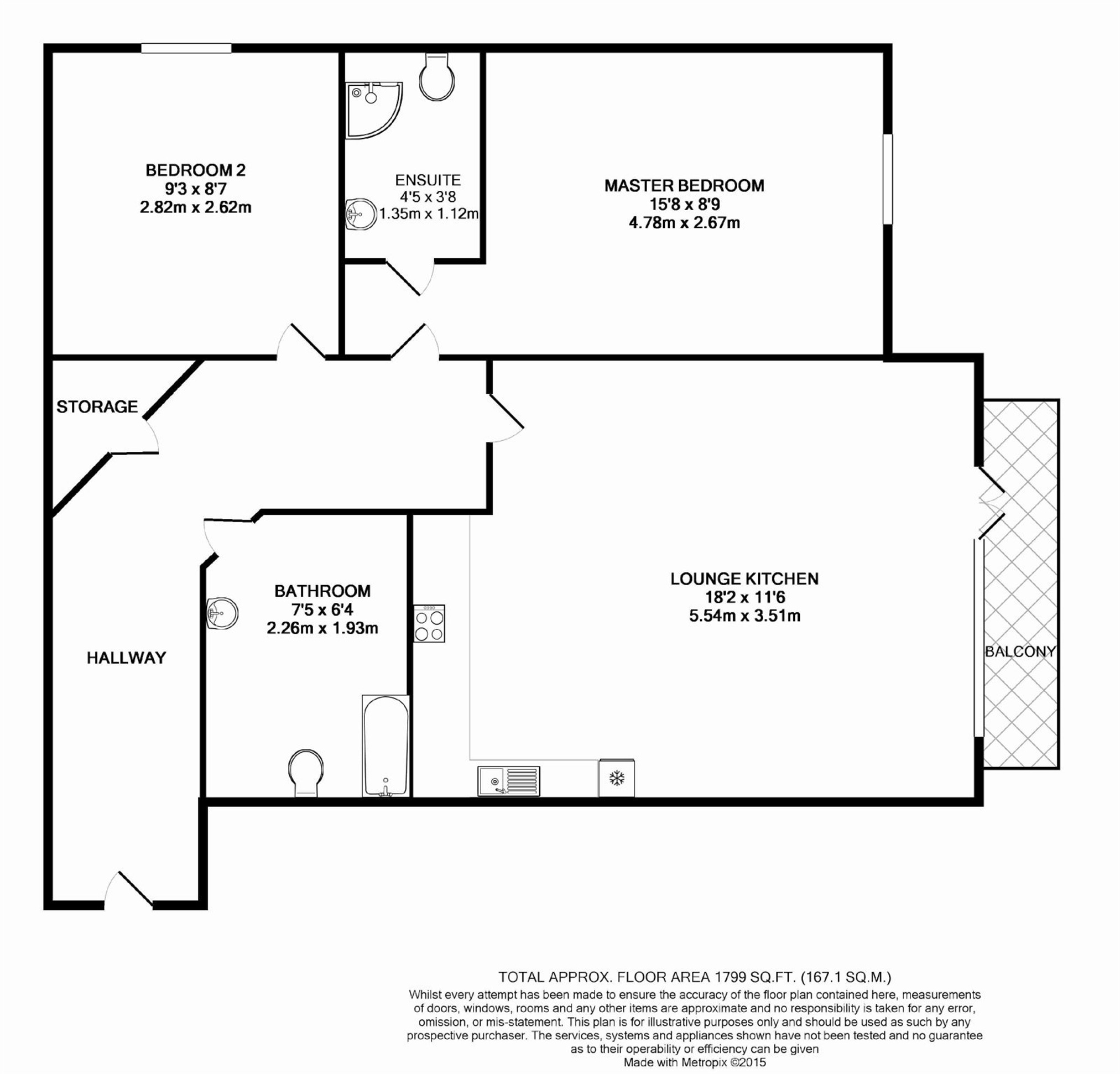 2 Bedrooms Flat to rent in Wilmington Close, Watford, Hertfordshire WD18