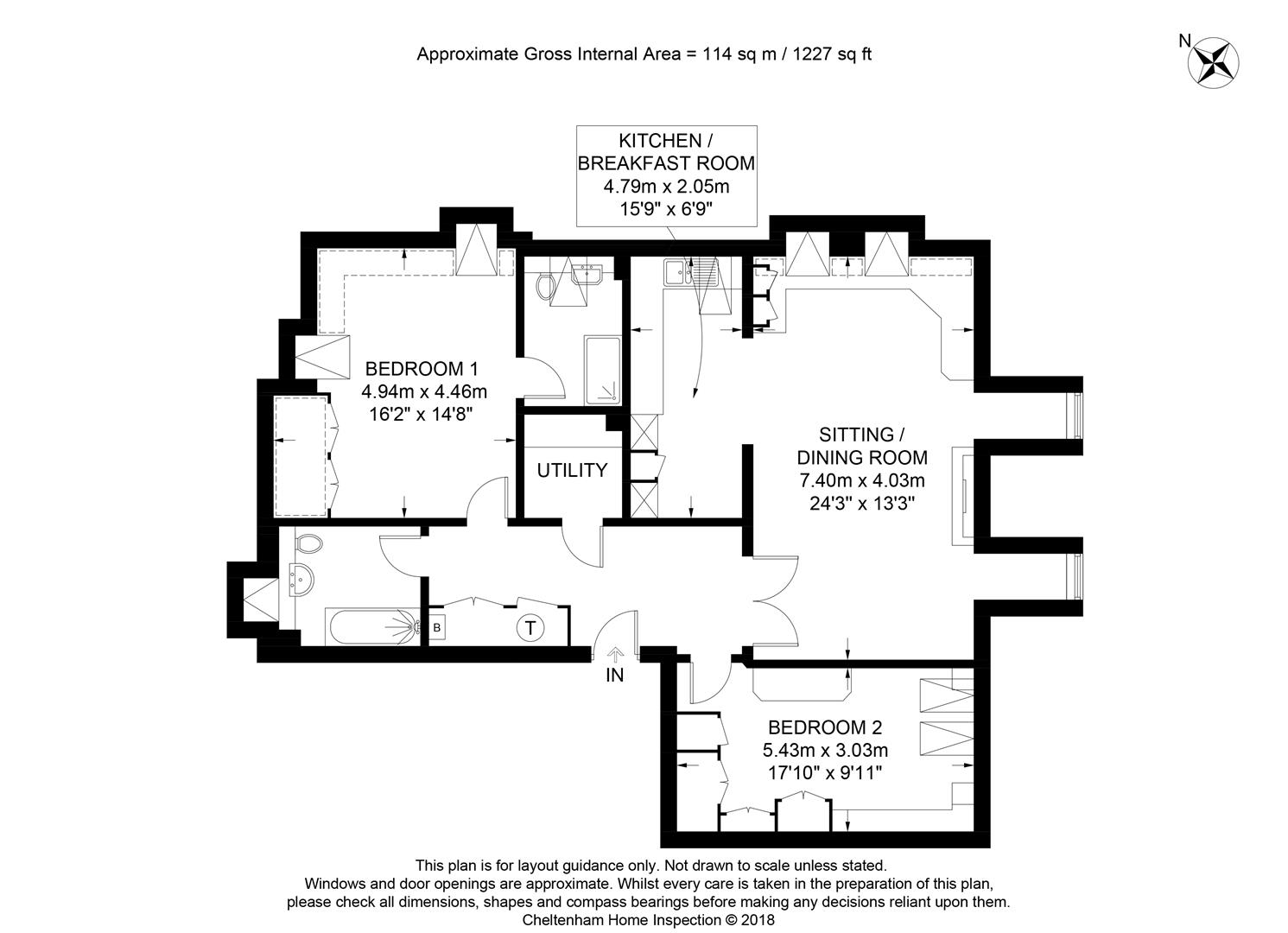 2 Bedrooms Flat for sale in Humphris Place, Sandford Road, Cheltenham GL53