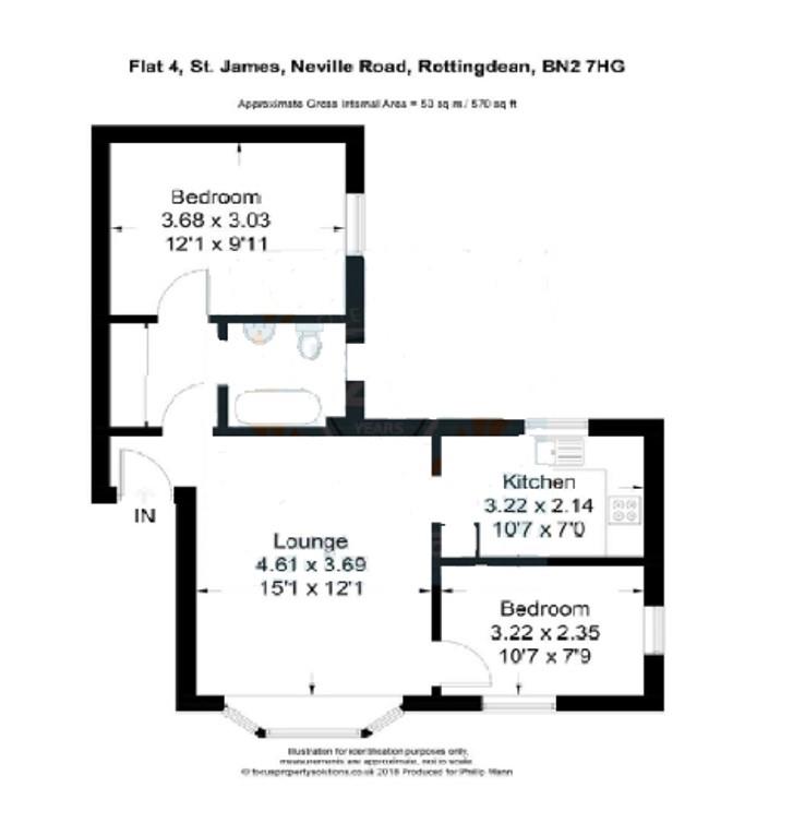 4 St James, Nevill Road, Brighton floorplan