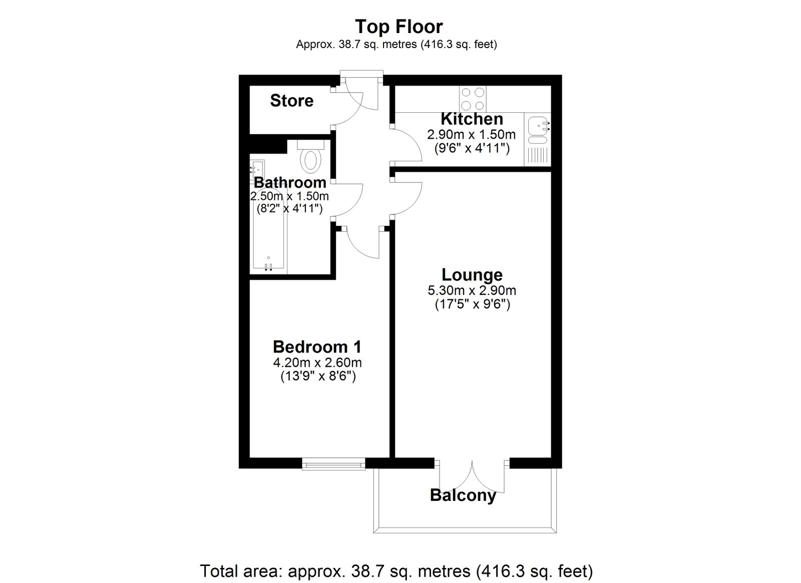 54,45 Anchor Point, Cherry Street, Sheffield floorplan
