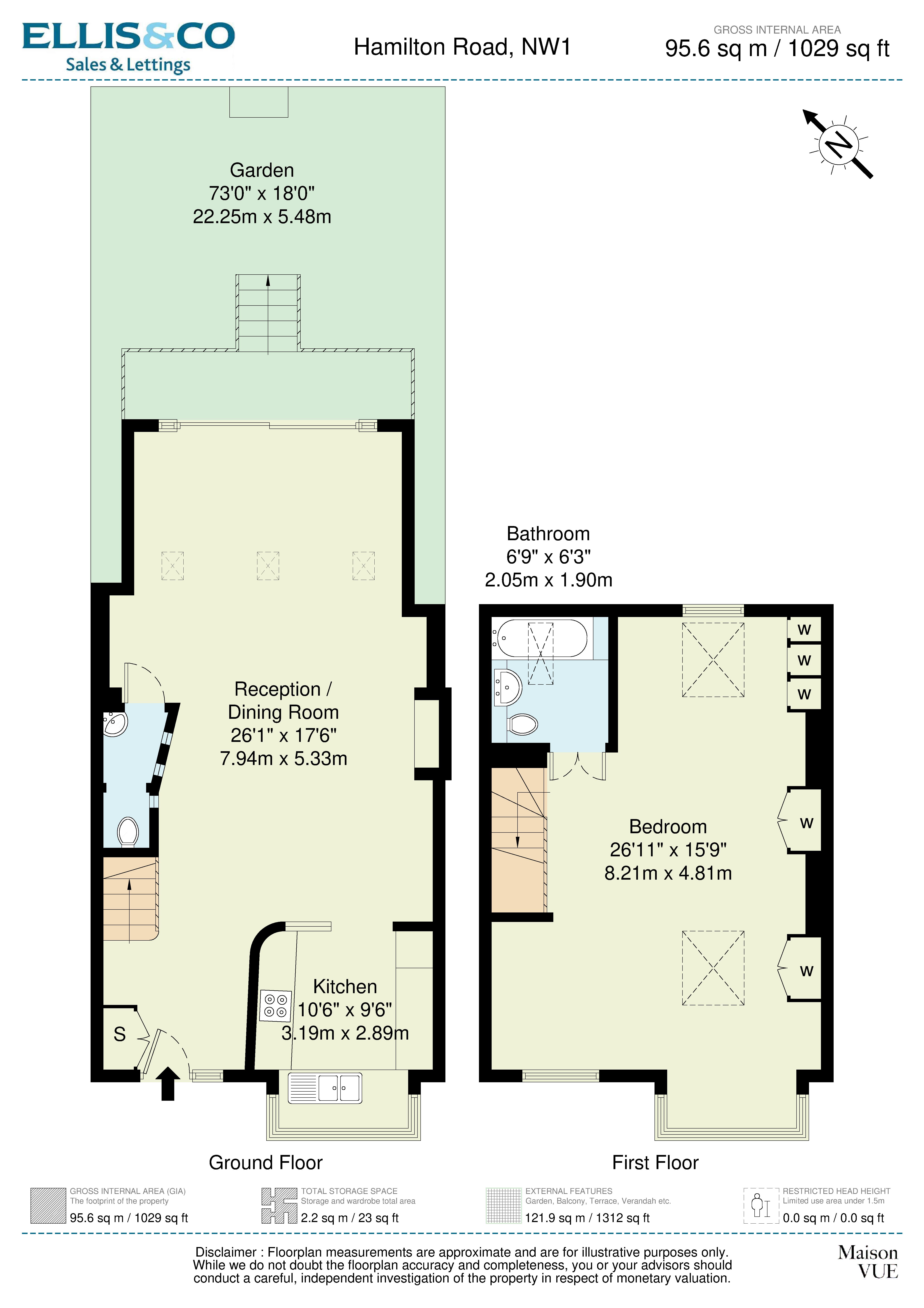 11, Hamilton Road, Golders Green floorplan