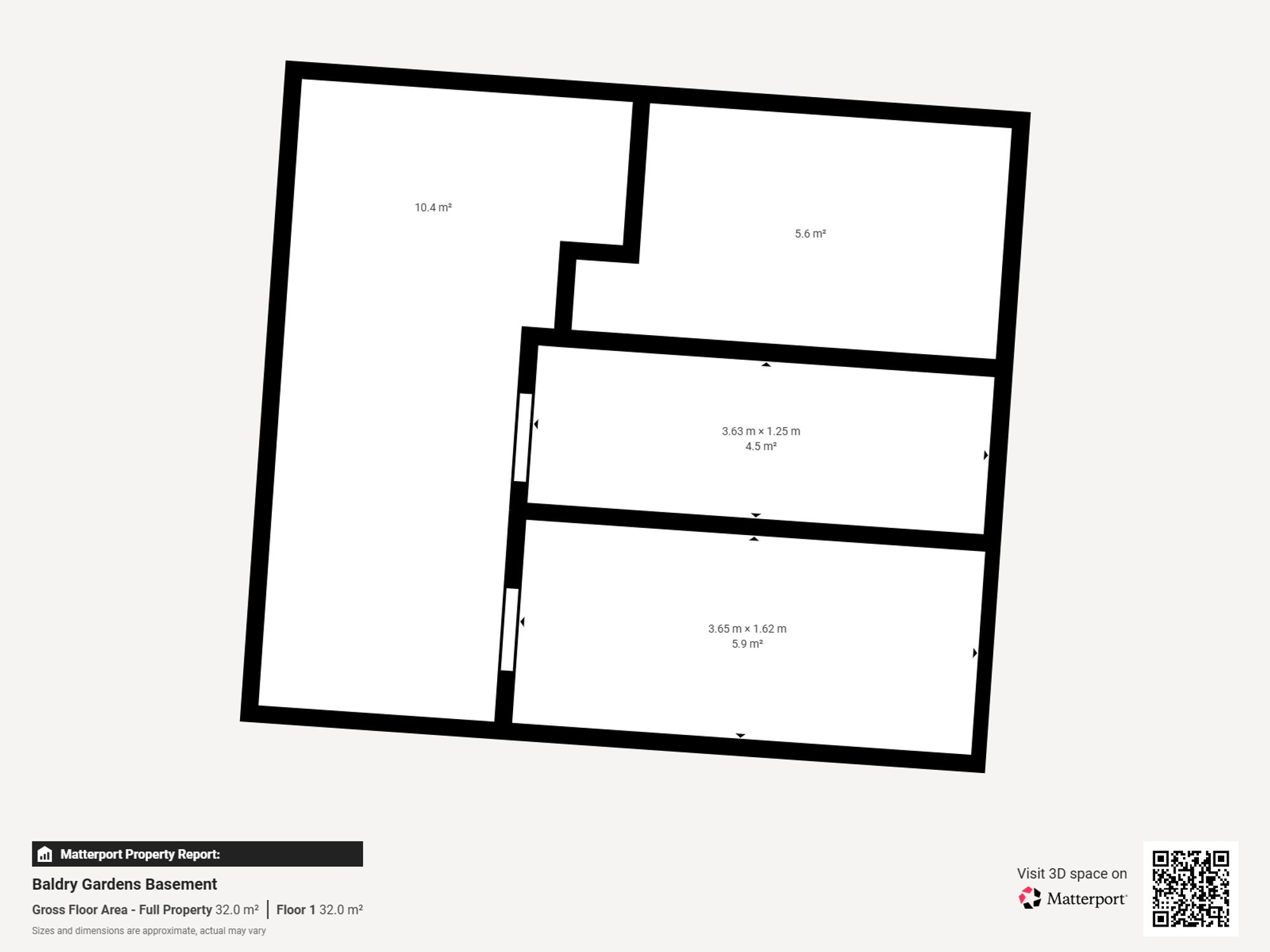 Flat E 42 Baldry Gardens, 42 Baldry Gardens, London floorplan