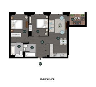 Charles Clowes Walk, London floorplan