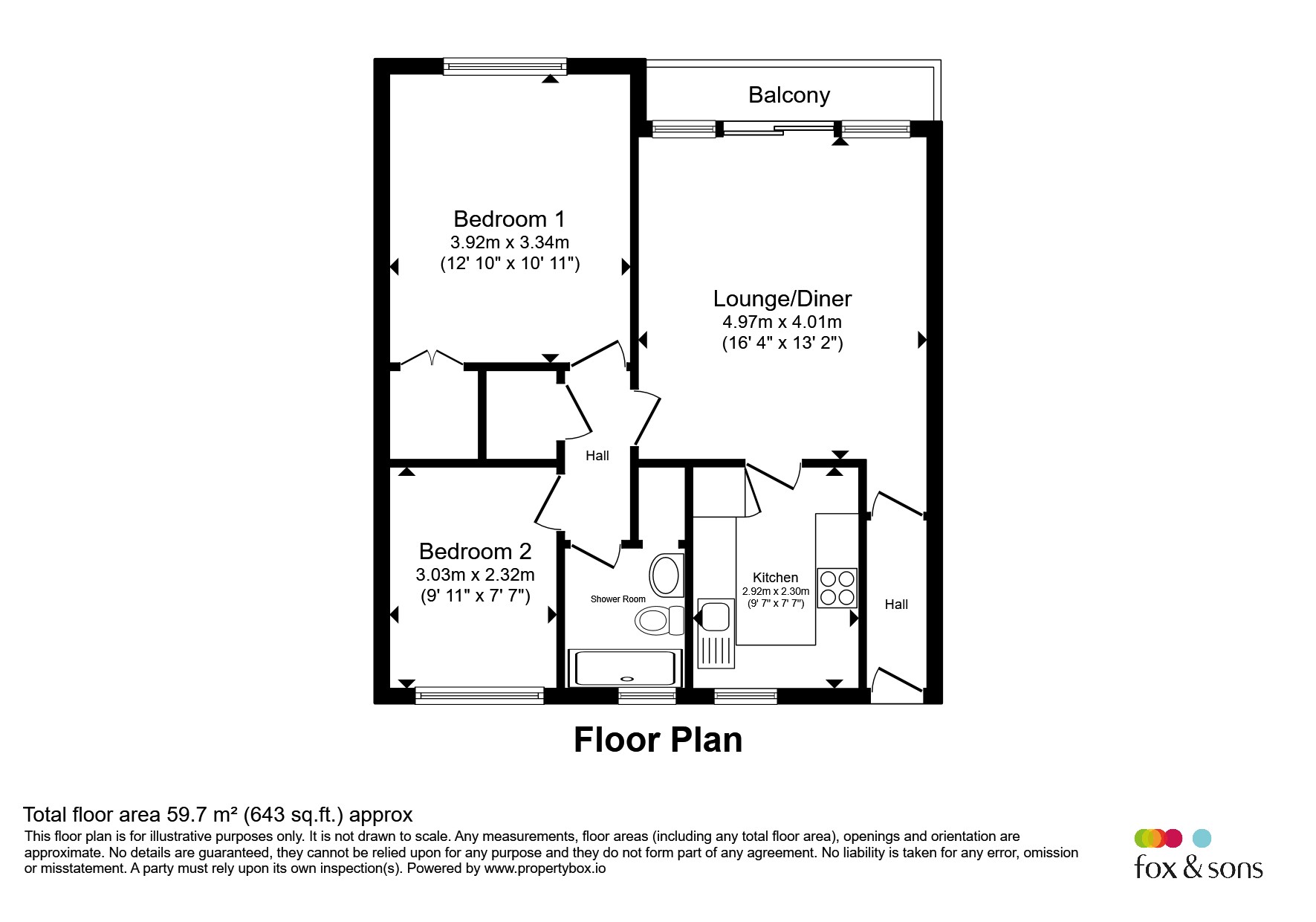 Flat 3, Wickham Court, Gale Moor Avenue, Gosport floorplan