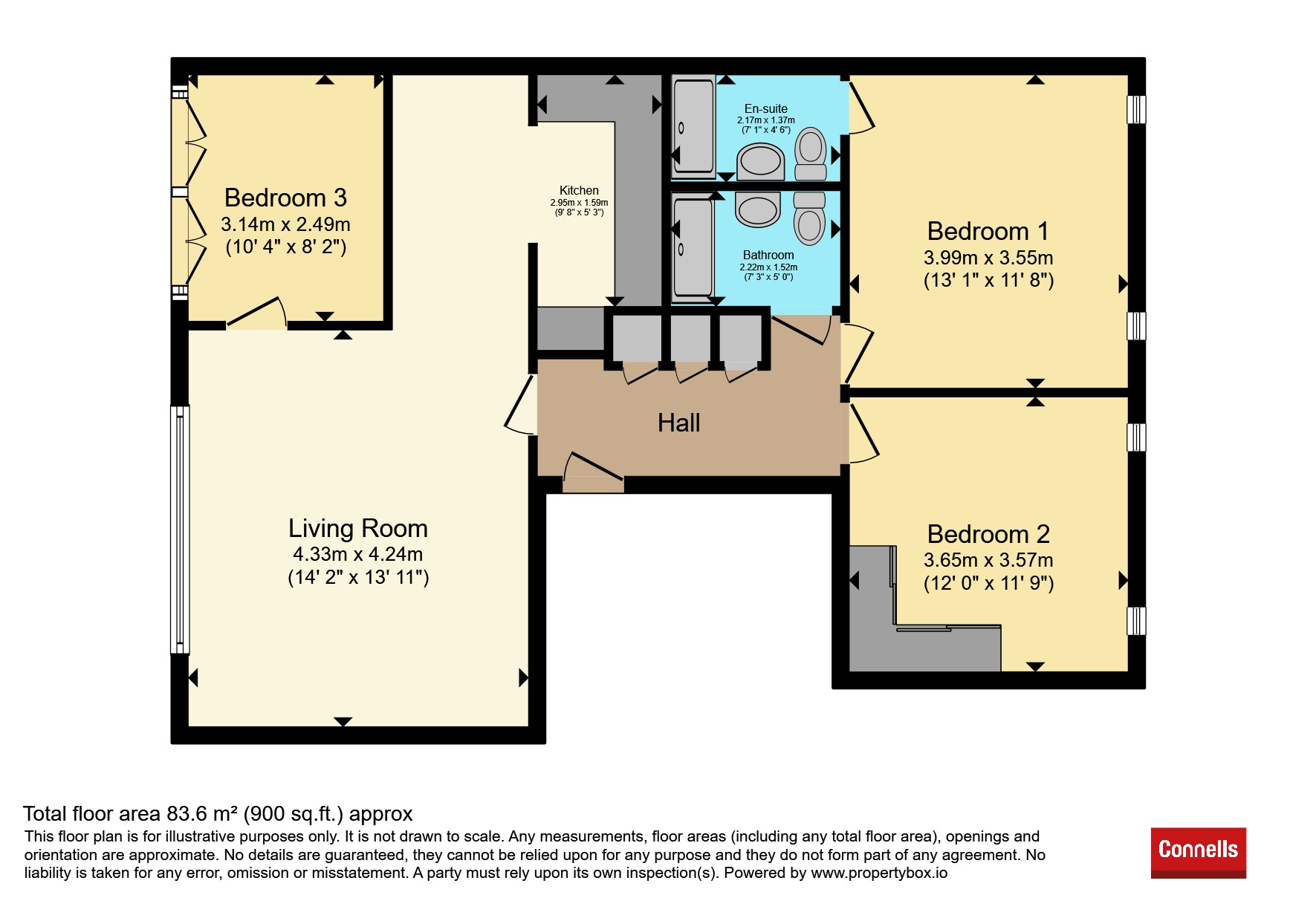 3c, Coytes Gardens, Ipswich floorplan