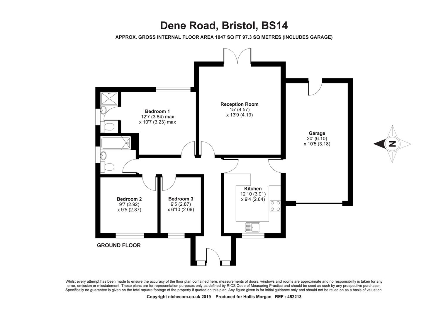 3 Bedrooms Detached bungalow for sale in Dene Road, Whitchurch, Bristol BS14