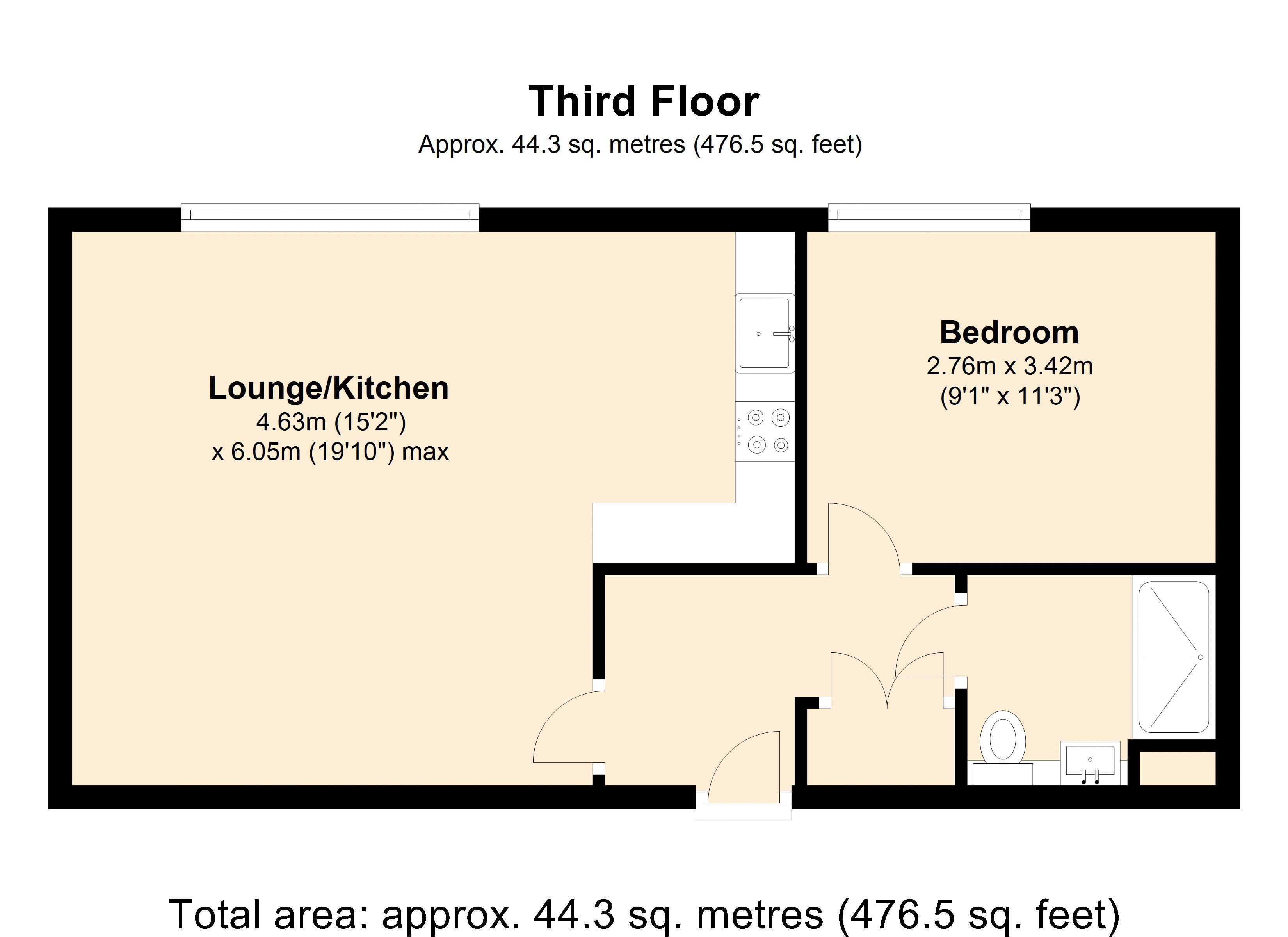 1 Bedrooms Flat to rent in 5 Scotland Road, Warrington WA1