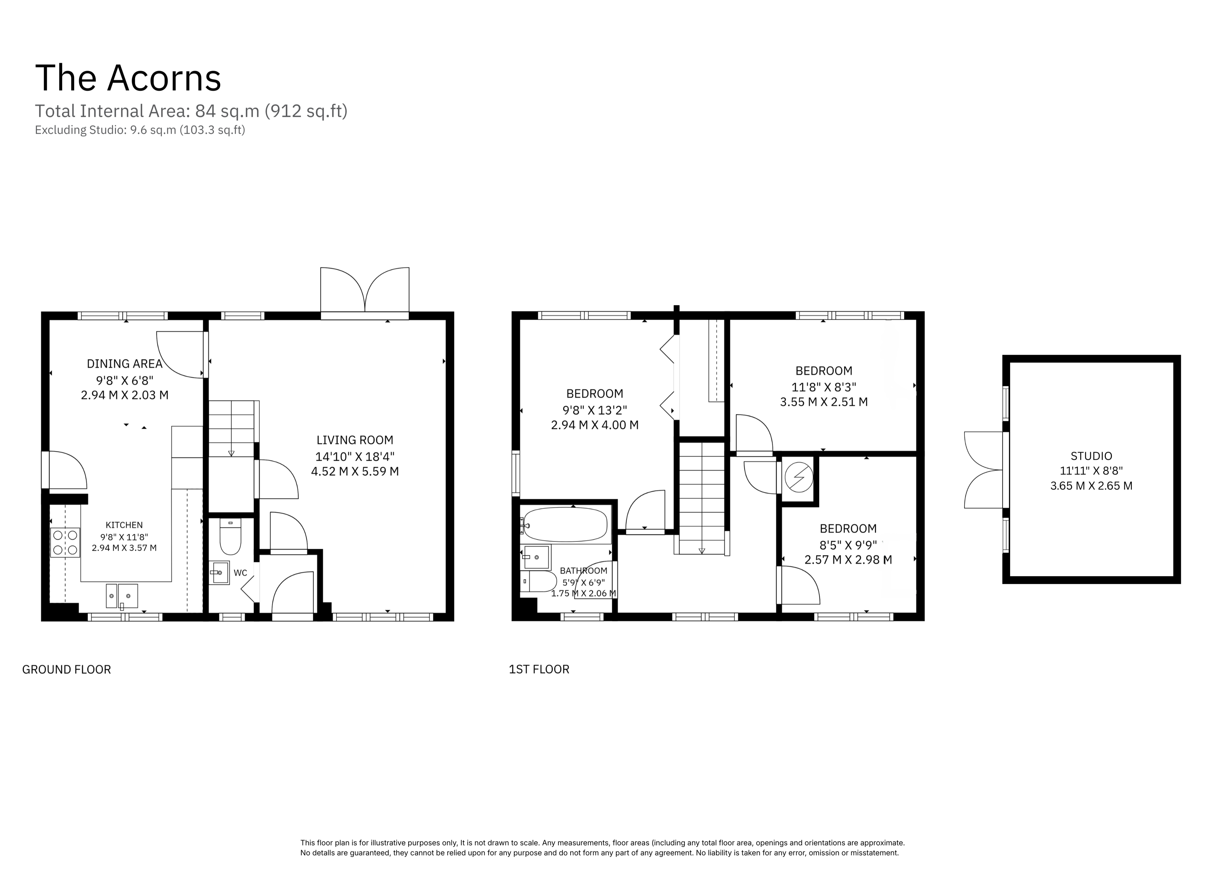 7, The Acorns, Sayers Common floorplan