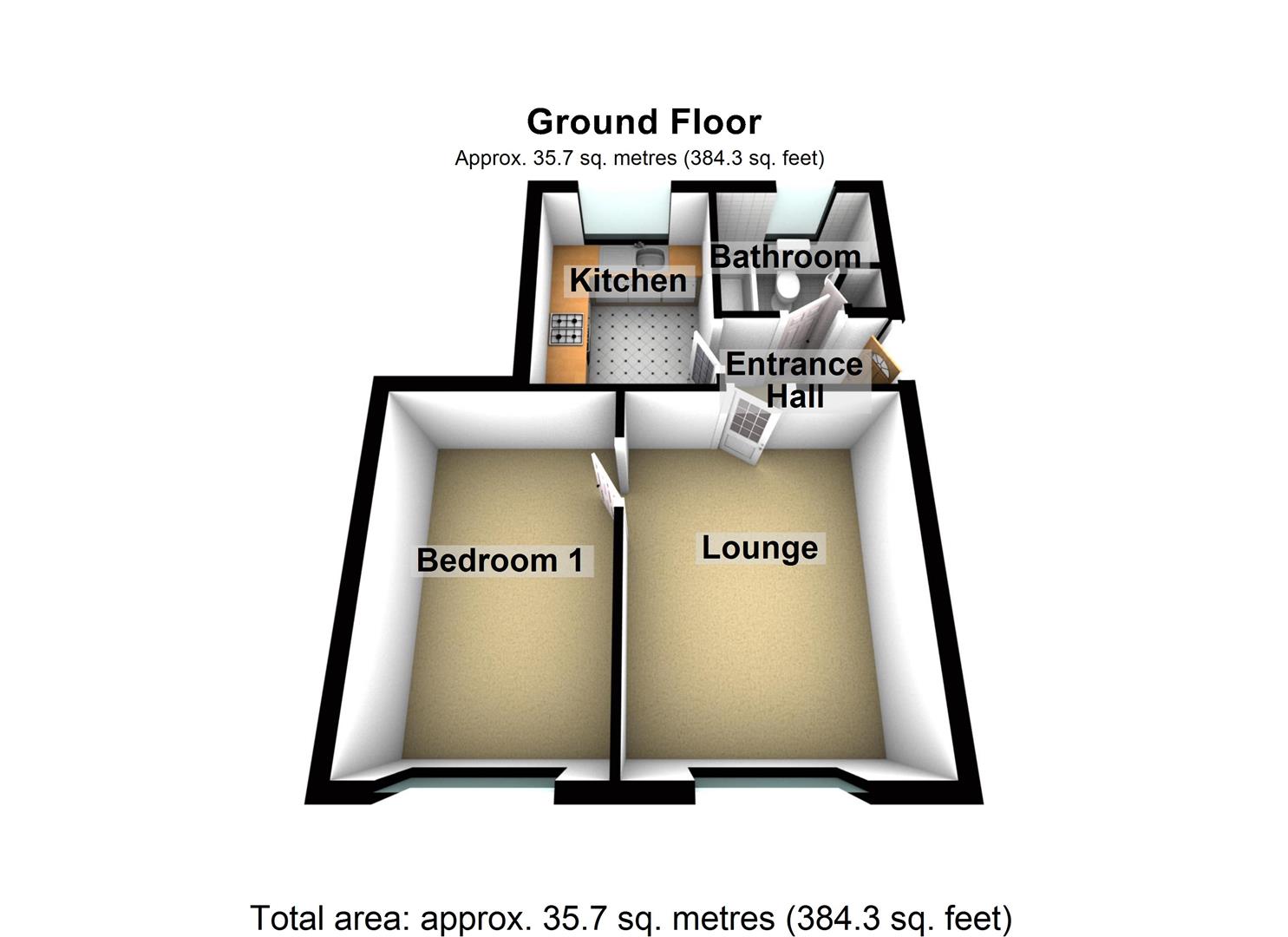 1 Bedrooms Maisonette to rent in Baylam Dell, Luton LU2