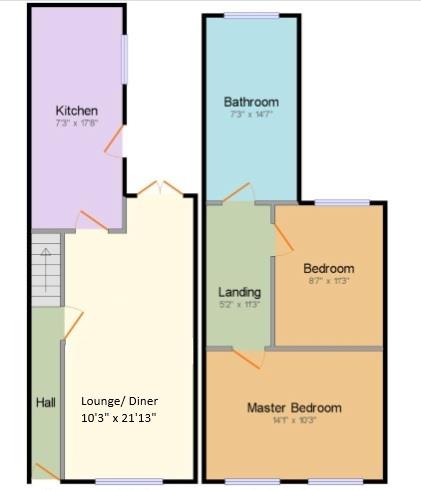 53, Abington Avenue, Northampton floorplan